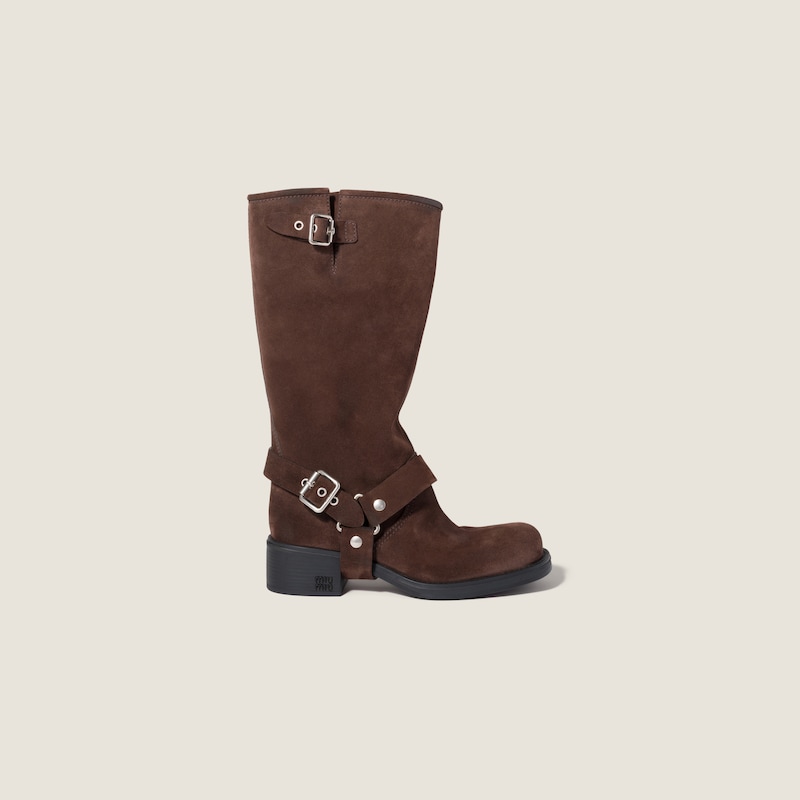 Bottes en suède