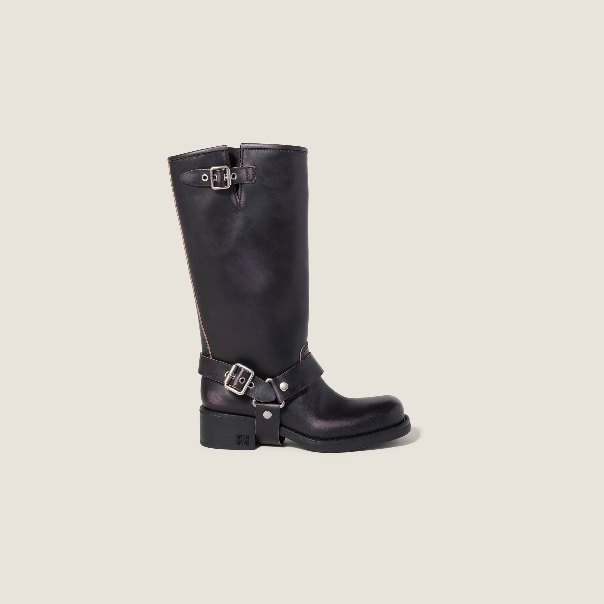 Leather boots by Miu Miu
