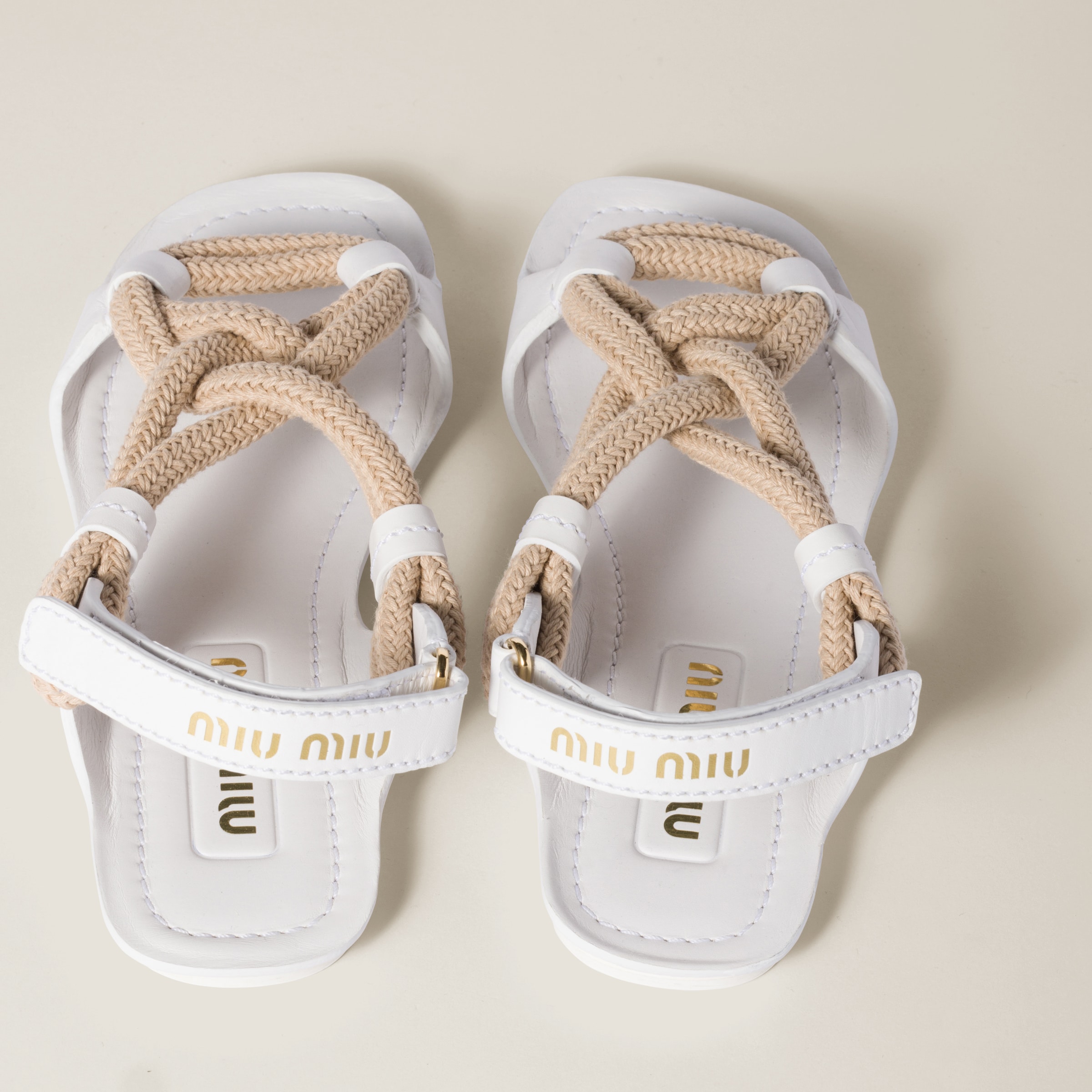 Miu Miu Flat Cord Sandals