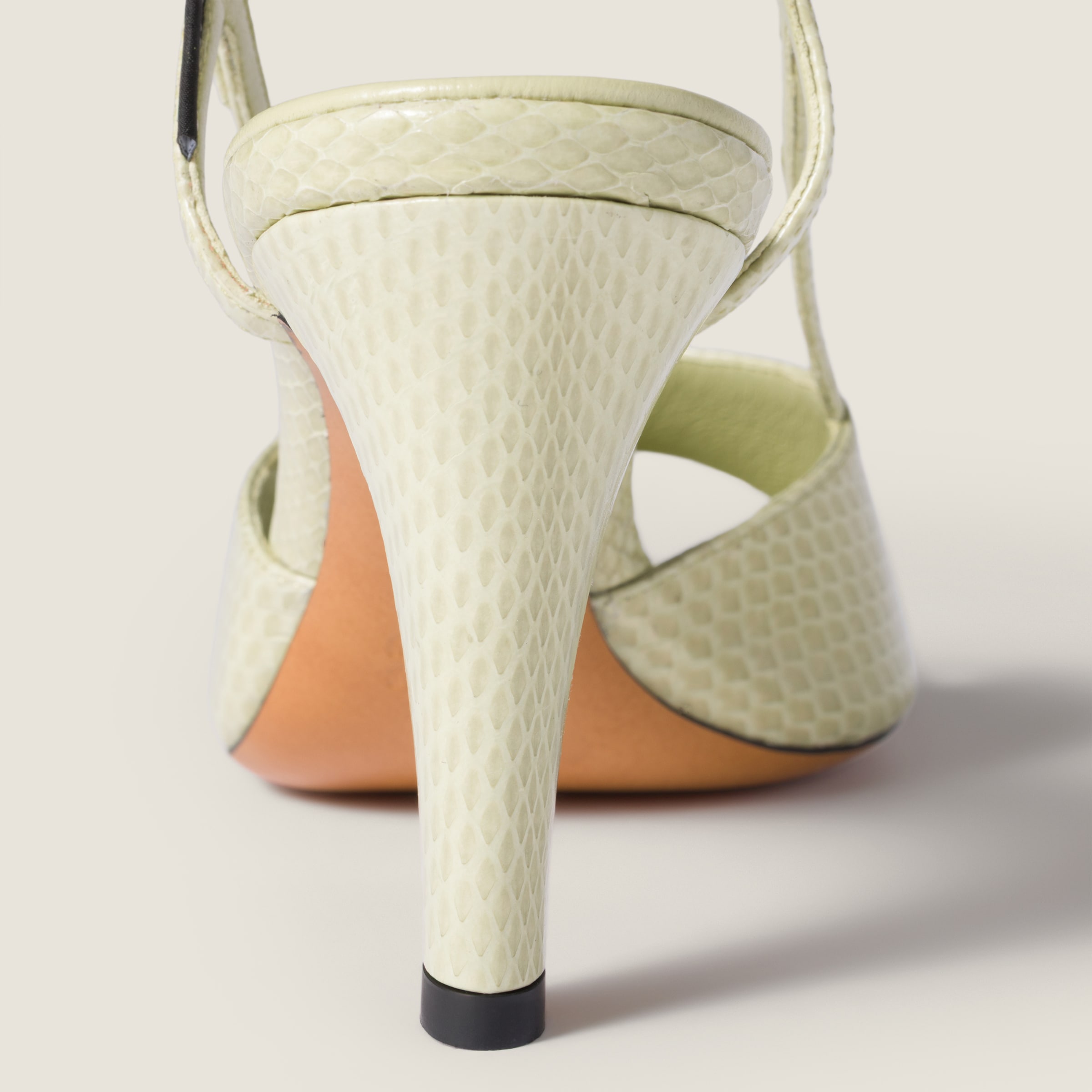 Miu Miu Ayers Slingback Sandals In Animal Print