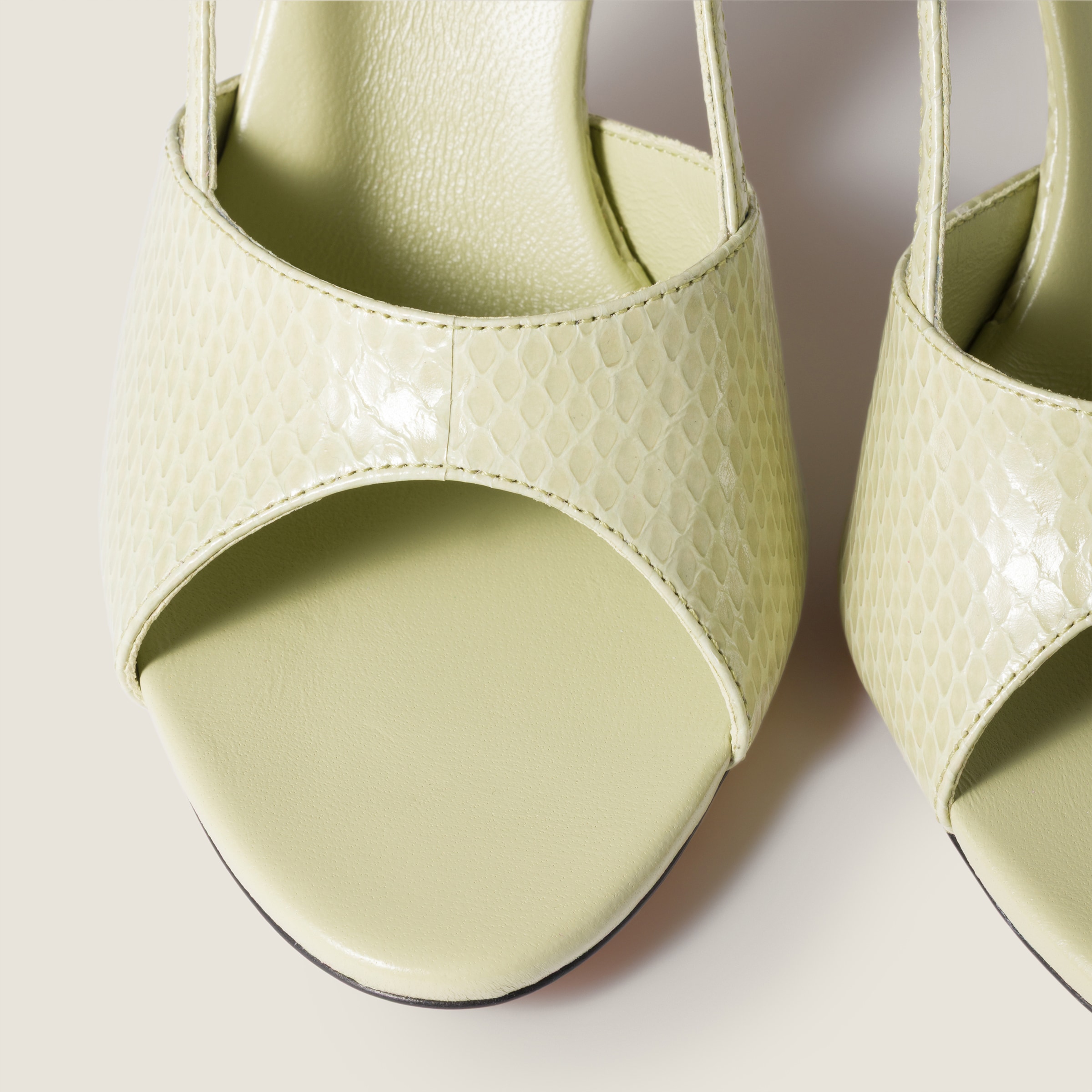 Miu Miu Ayers Slingback Sandals In Animal Print