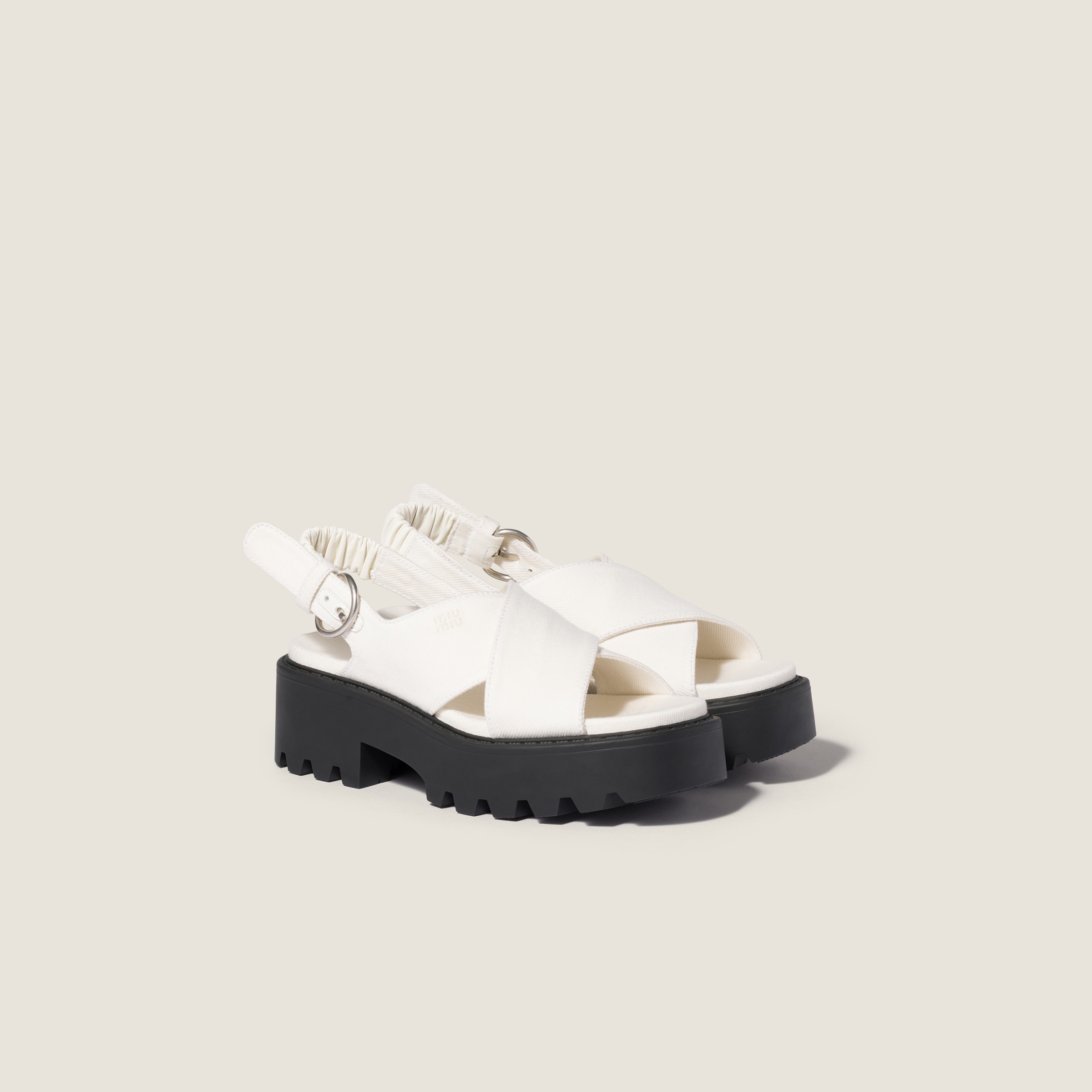 Gabardine sandals from Miu Miu - $1,170