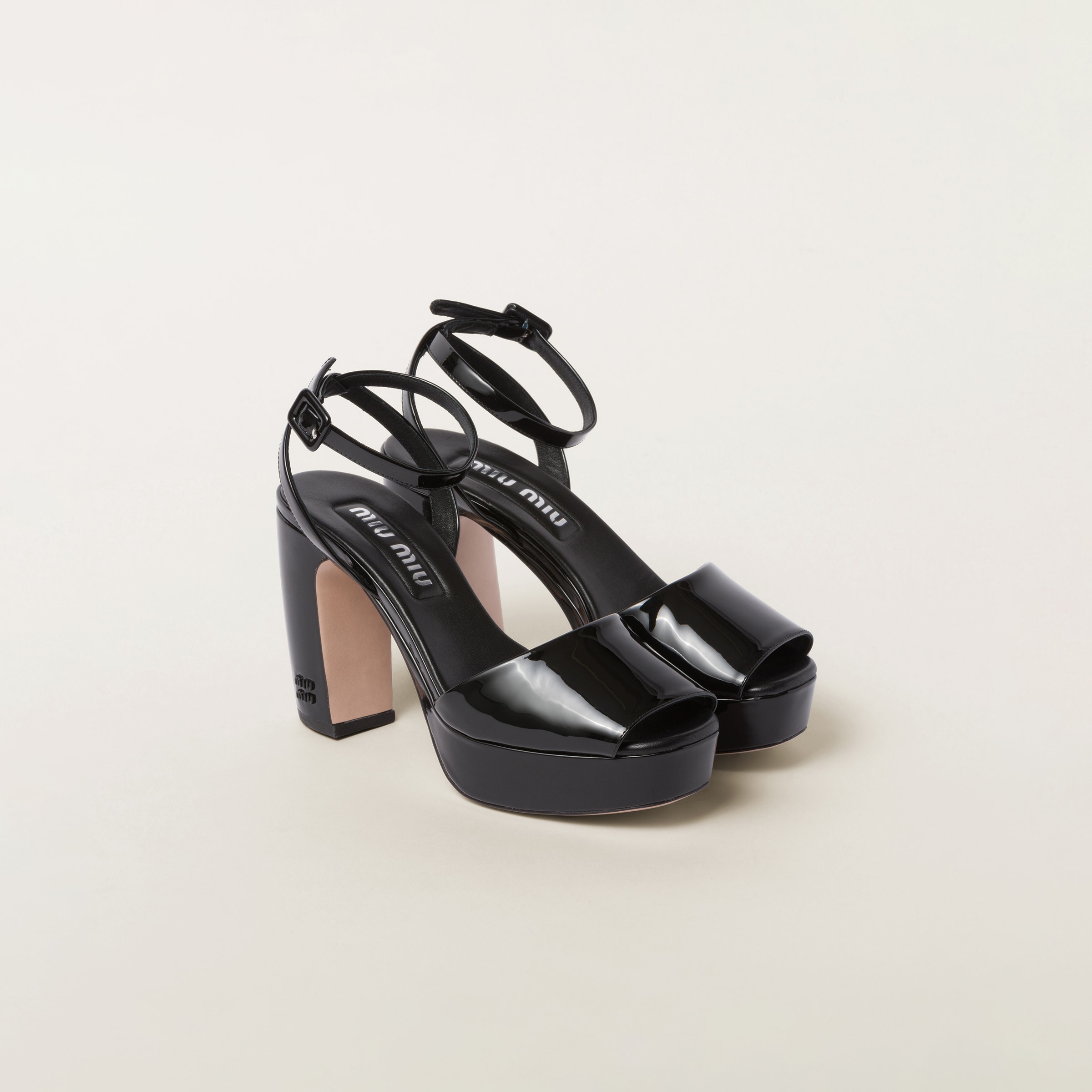 Miu miu block heel sandal sales