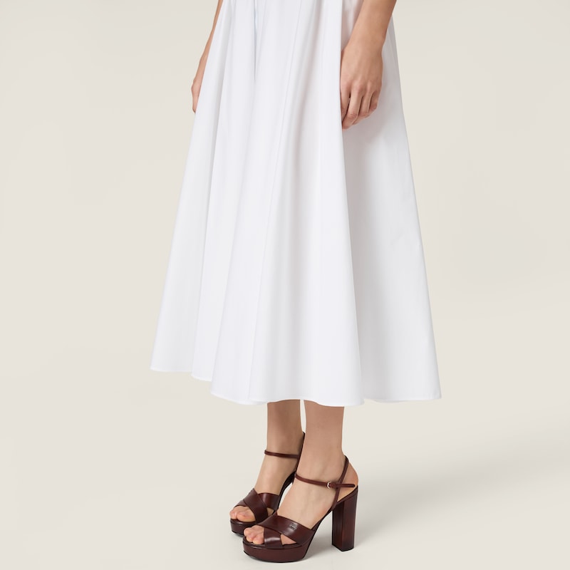 Sandalias de plataforma en piel