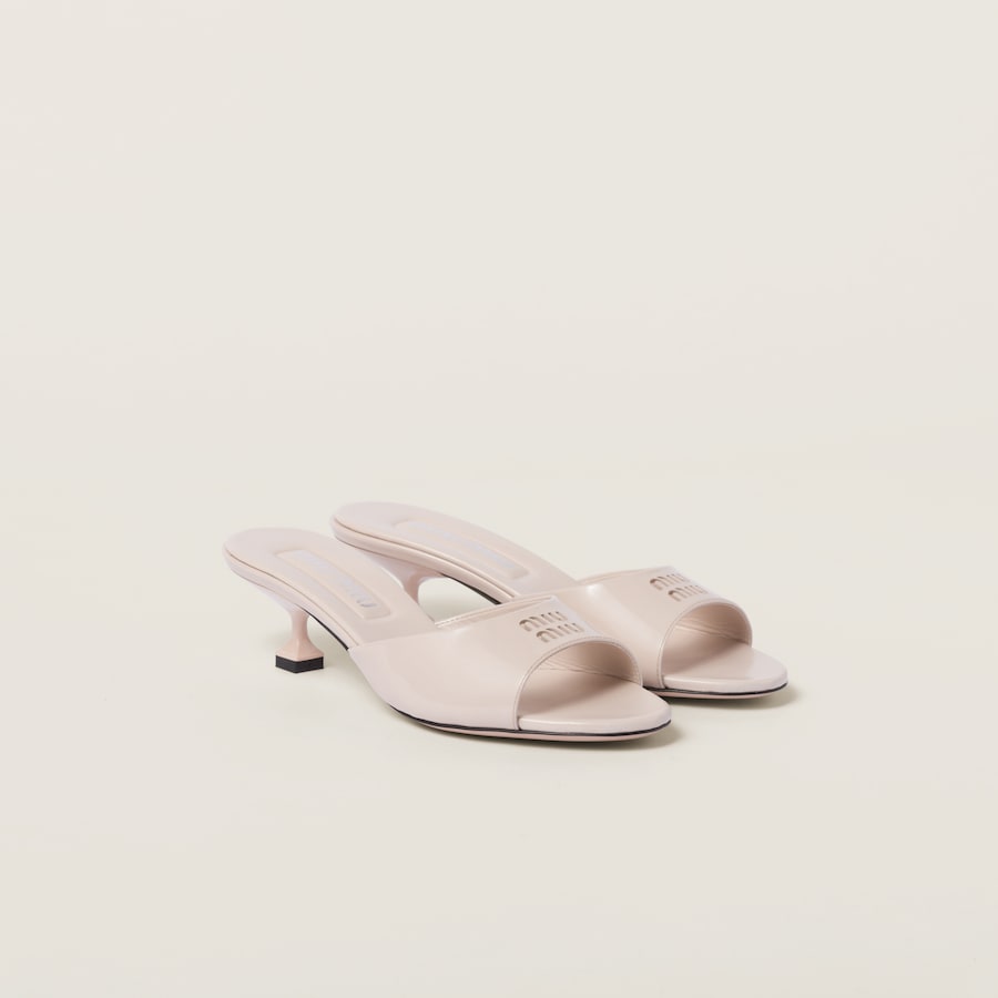 Women's suede and leather sandals | Miu Miu