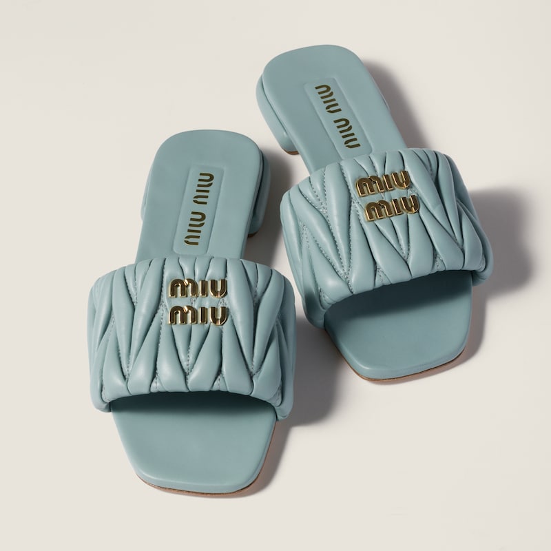 마테라쎄 나파 가죽 슬라이드