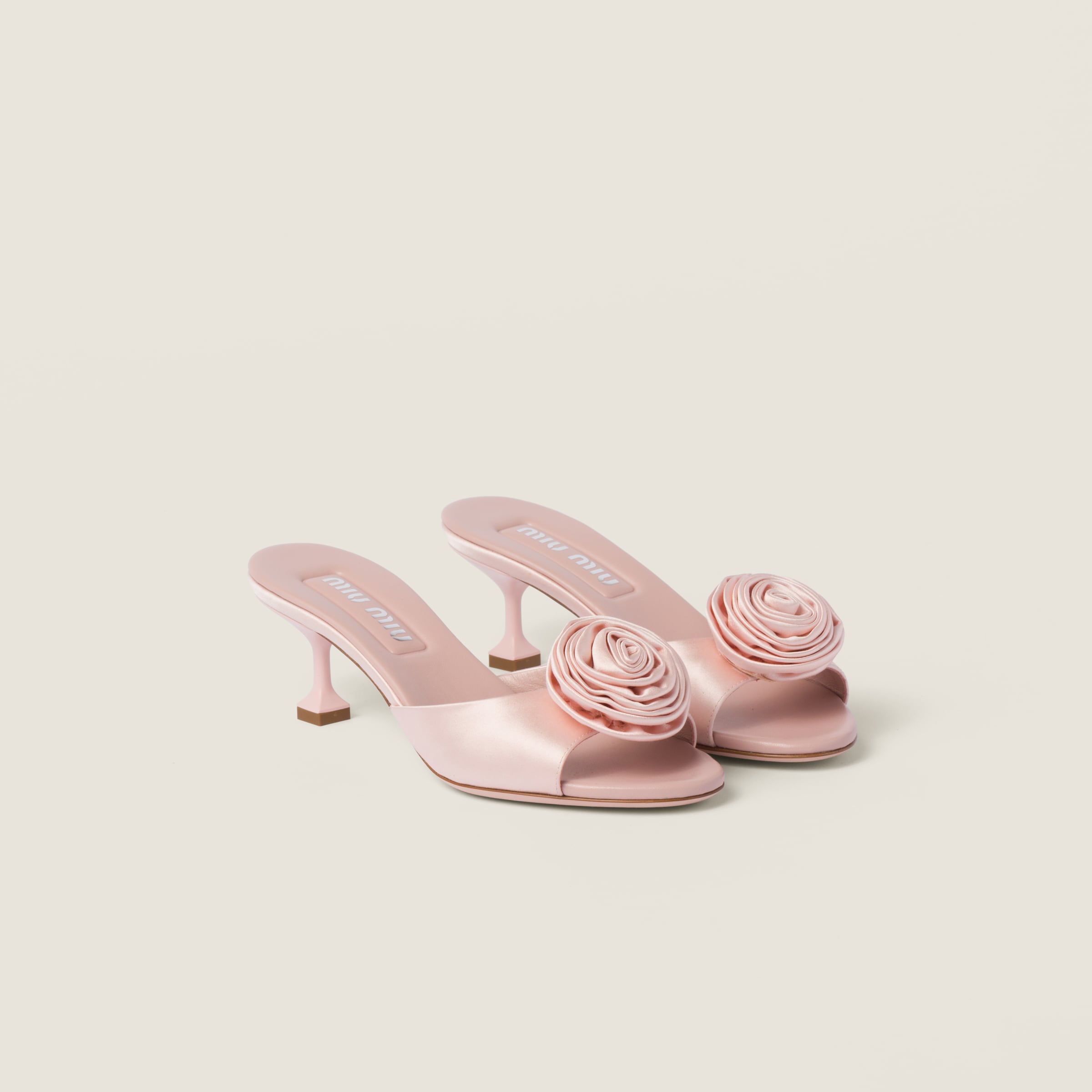 Miu miu outlet satin sandals