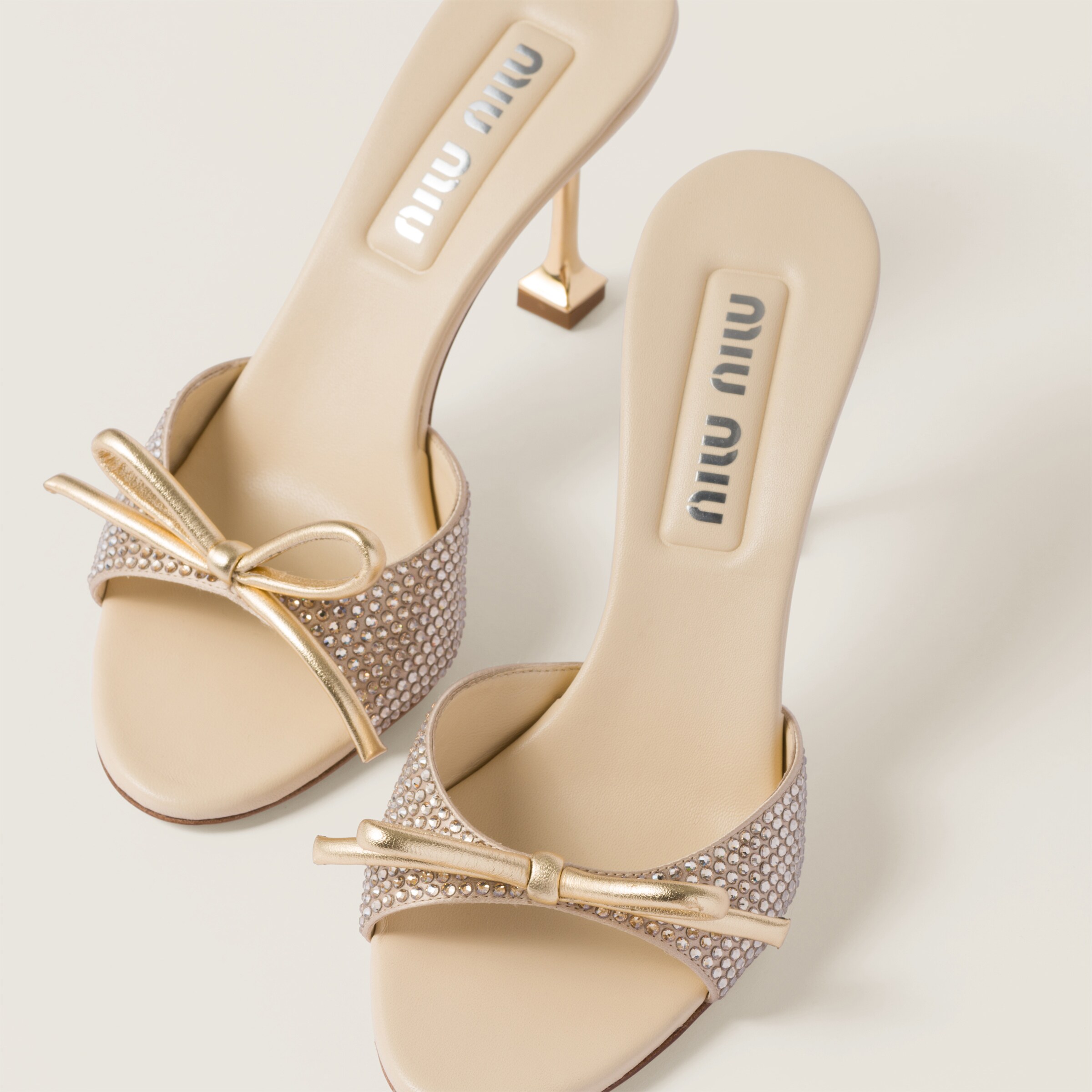 Miu miu outlet satin sandals