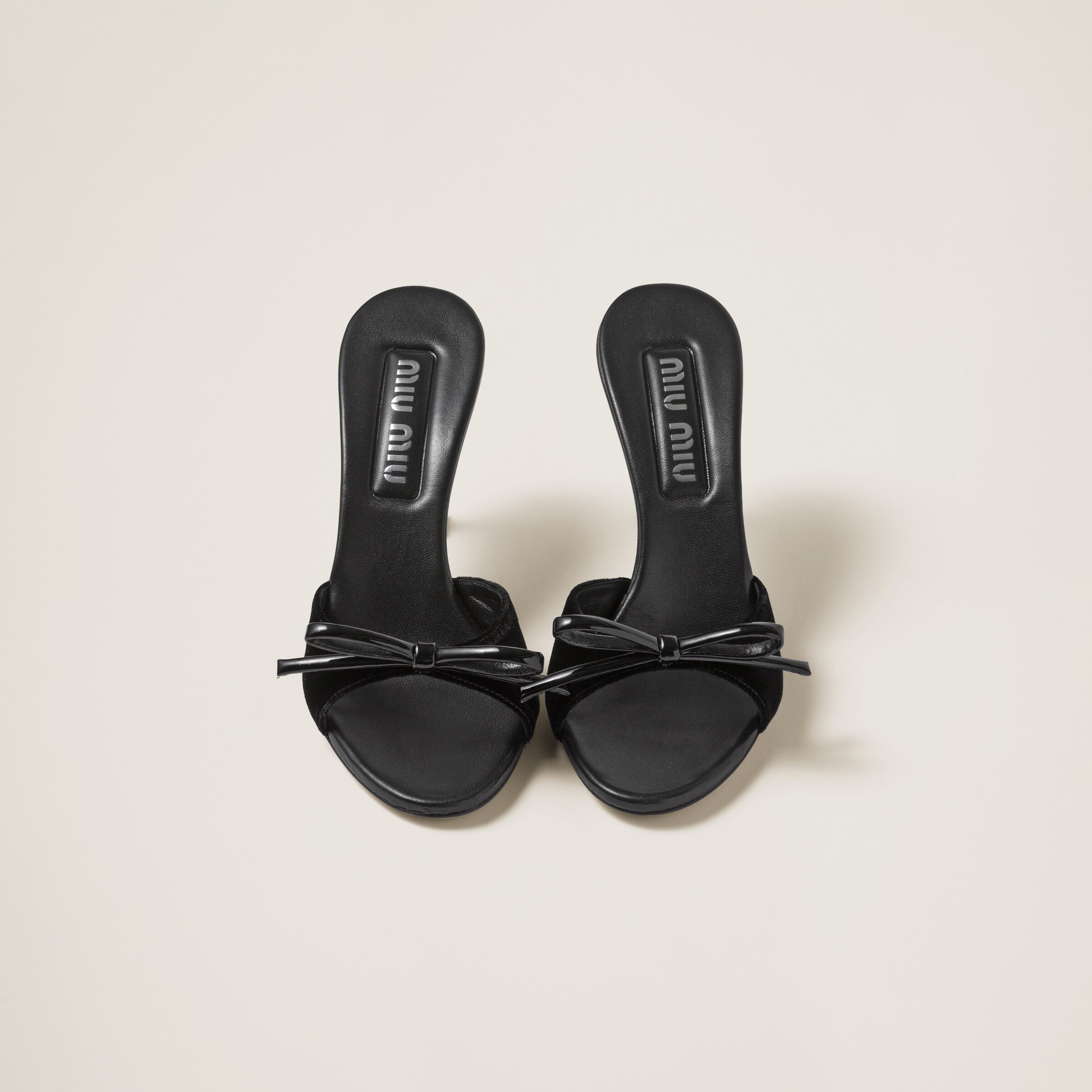 Black Velvet Sandals Miu Miu