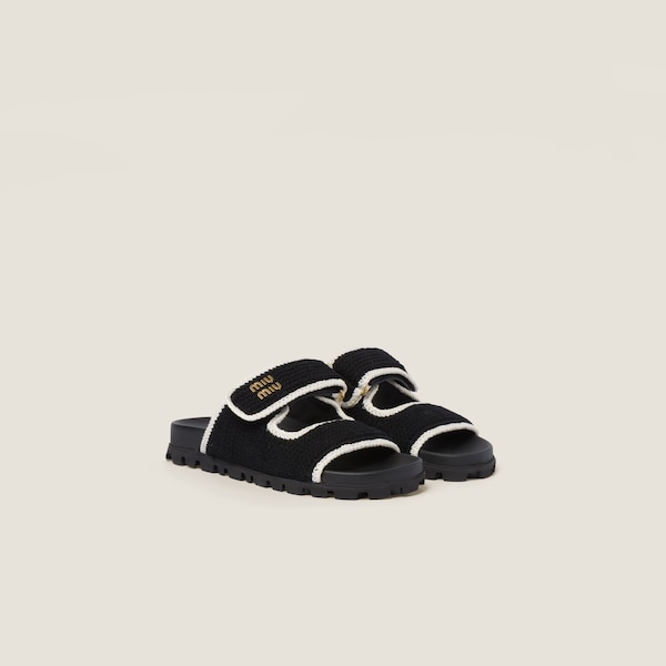 Miumiu 26ss Platform Sandals Cowhide 713102