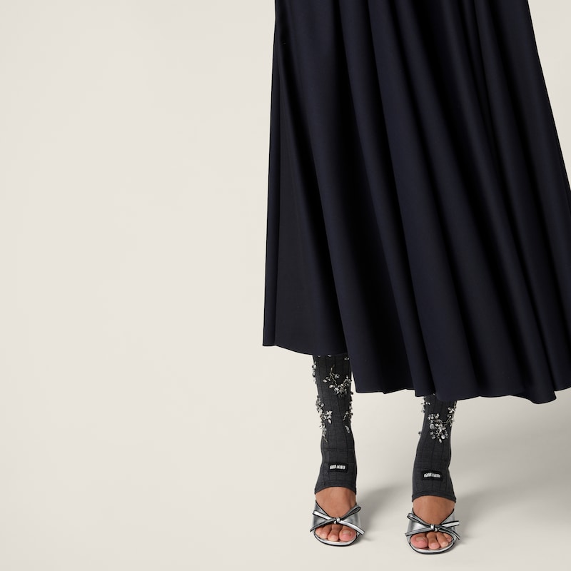 Mordoré nappa leather sandals with bow