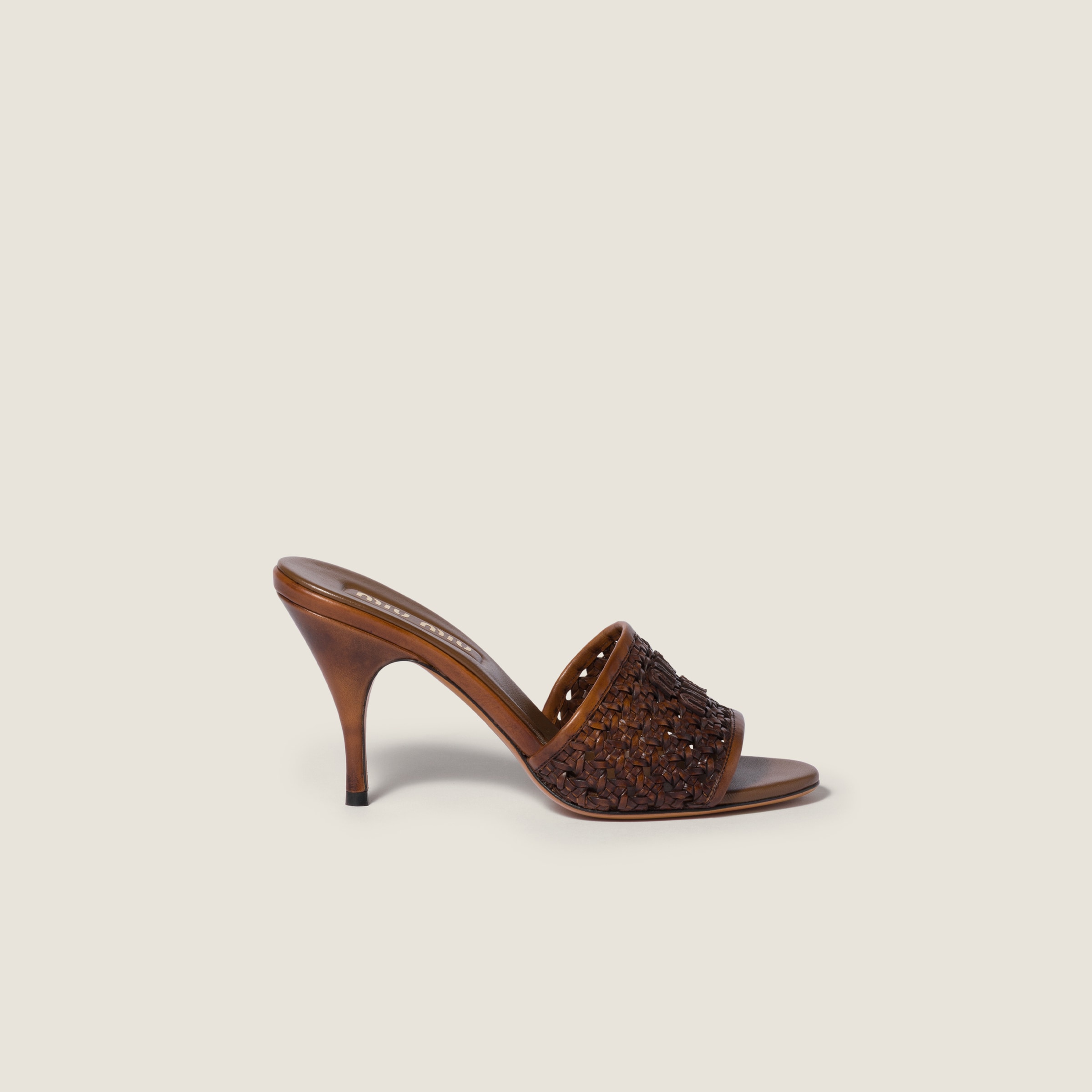 Miu Miu Woven leather sandals