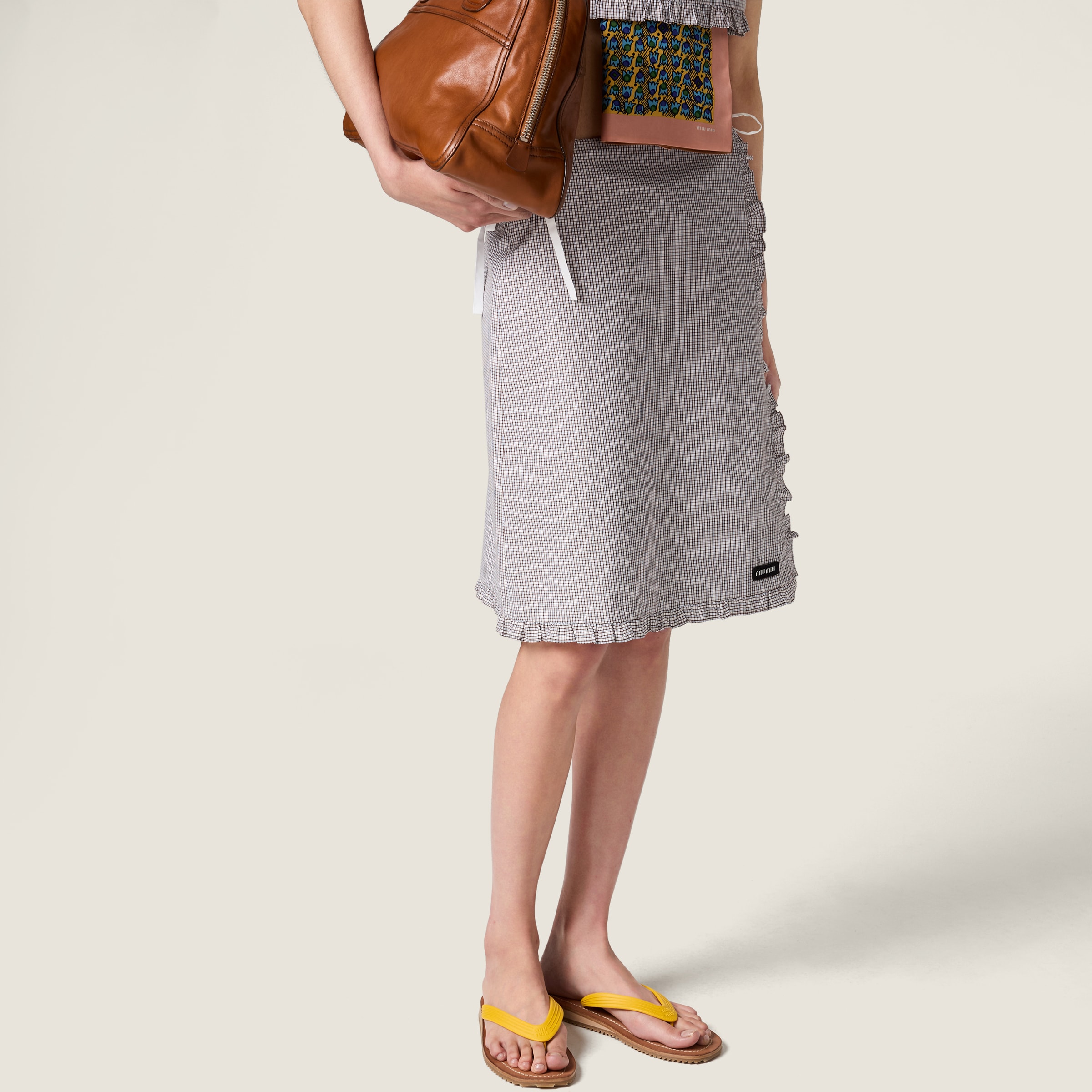 Yellow Thong Sandals | Miu Miu - United States