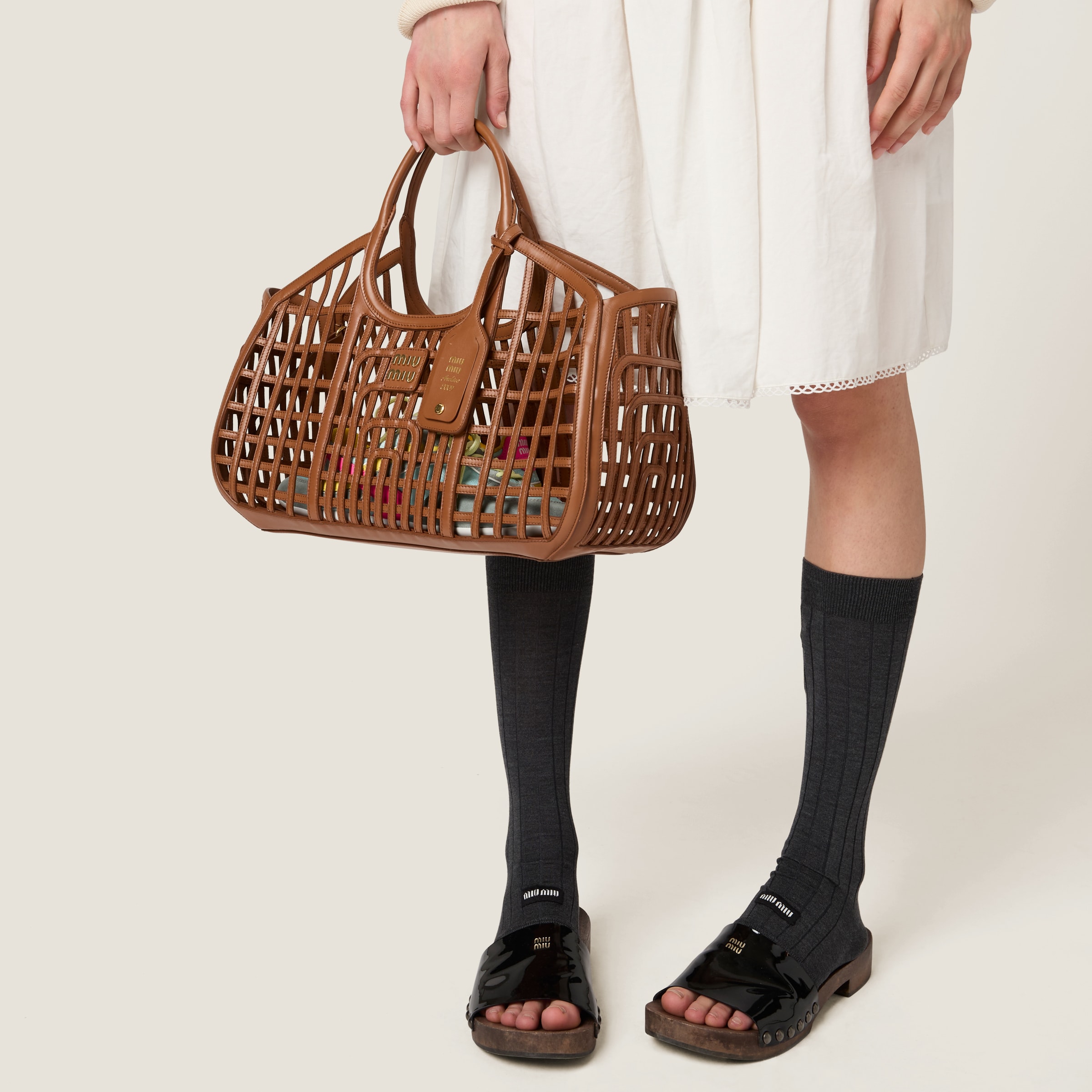 Black Patent Leather Clogs | Miu Miu