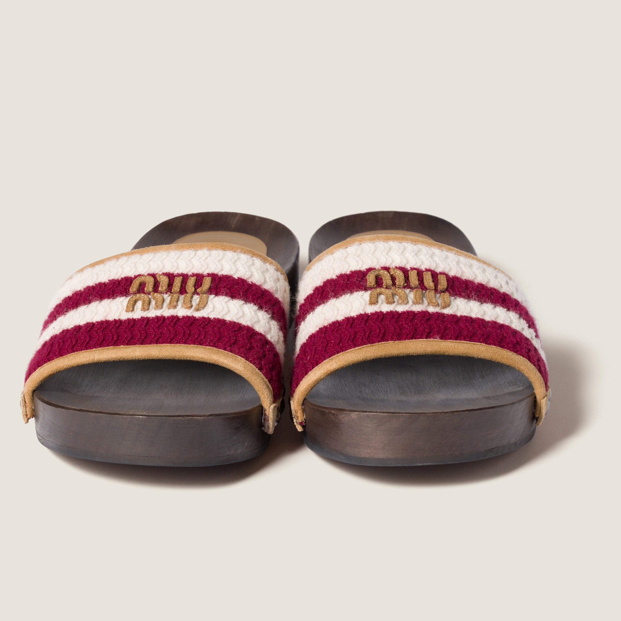 Wool and cashmere clogs - Collection Collections | Miu Miu