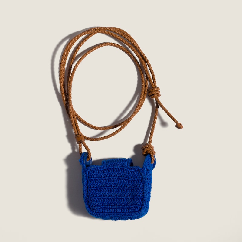 Pouch para auriculares de croché