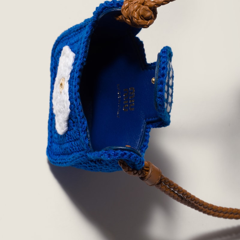 Pouch para auriculares de croché