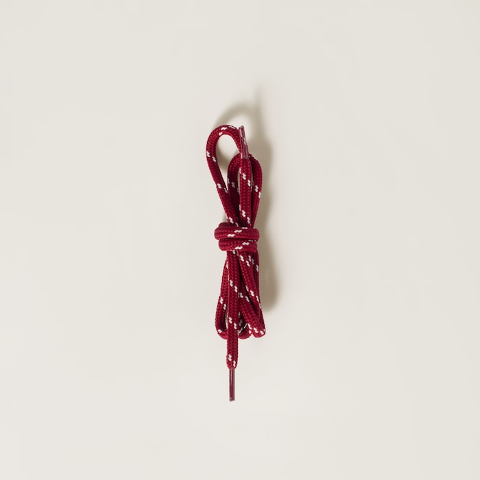 White/burgundy Gymnasium Technical Fabric And Suede