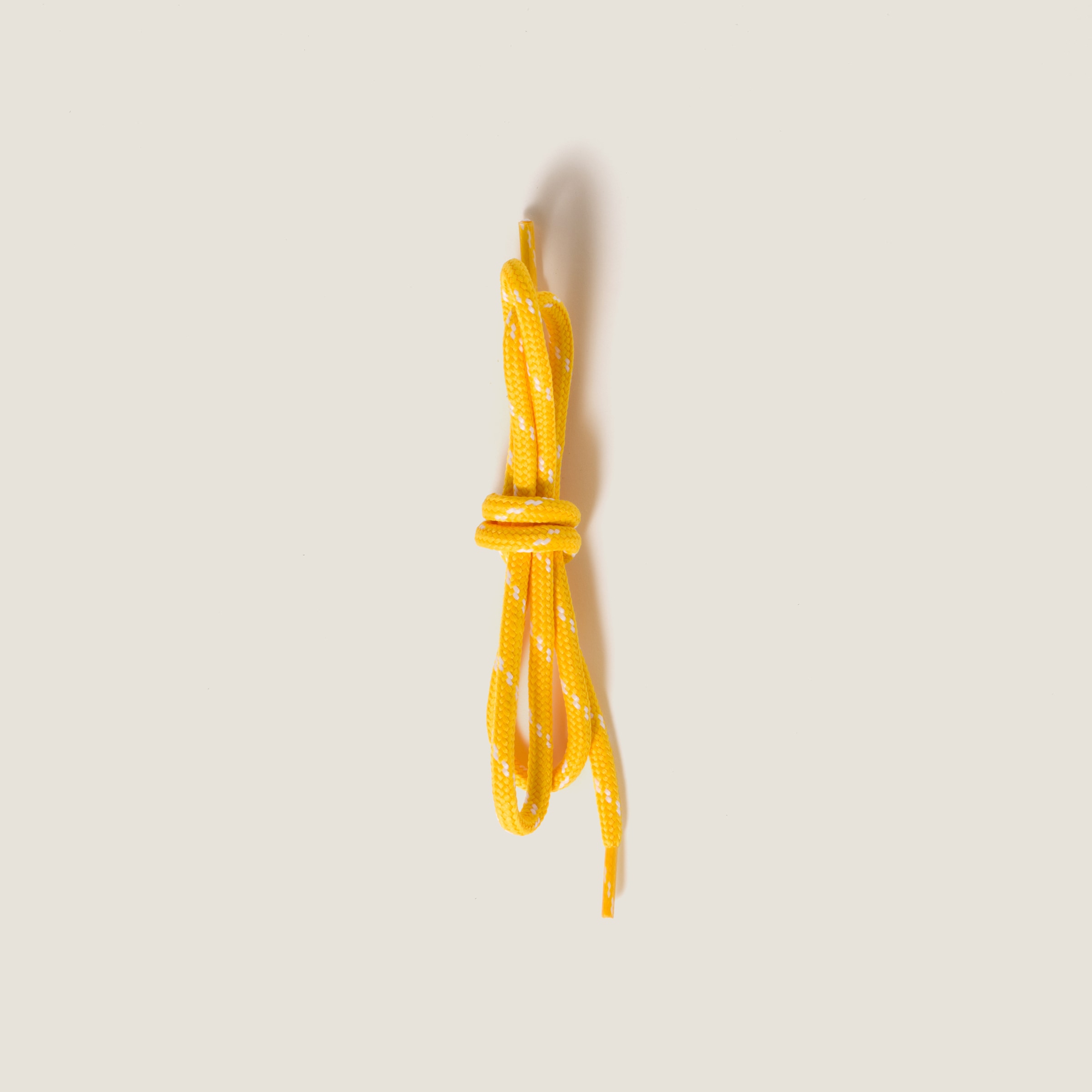 Miu Miu Two-tone Cord Laces In Yellow/white