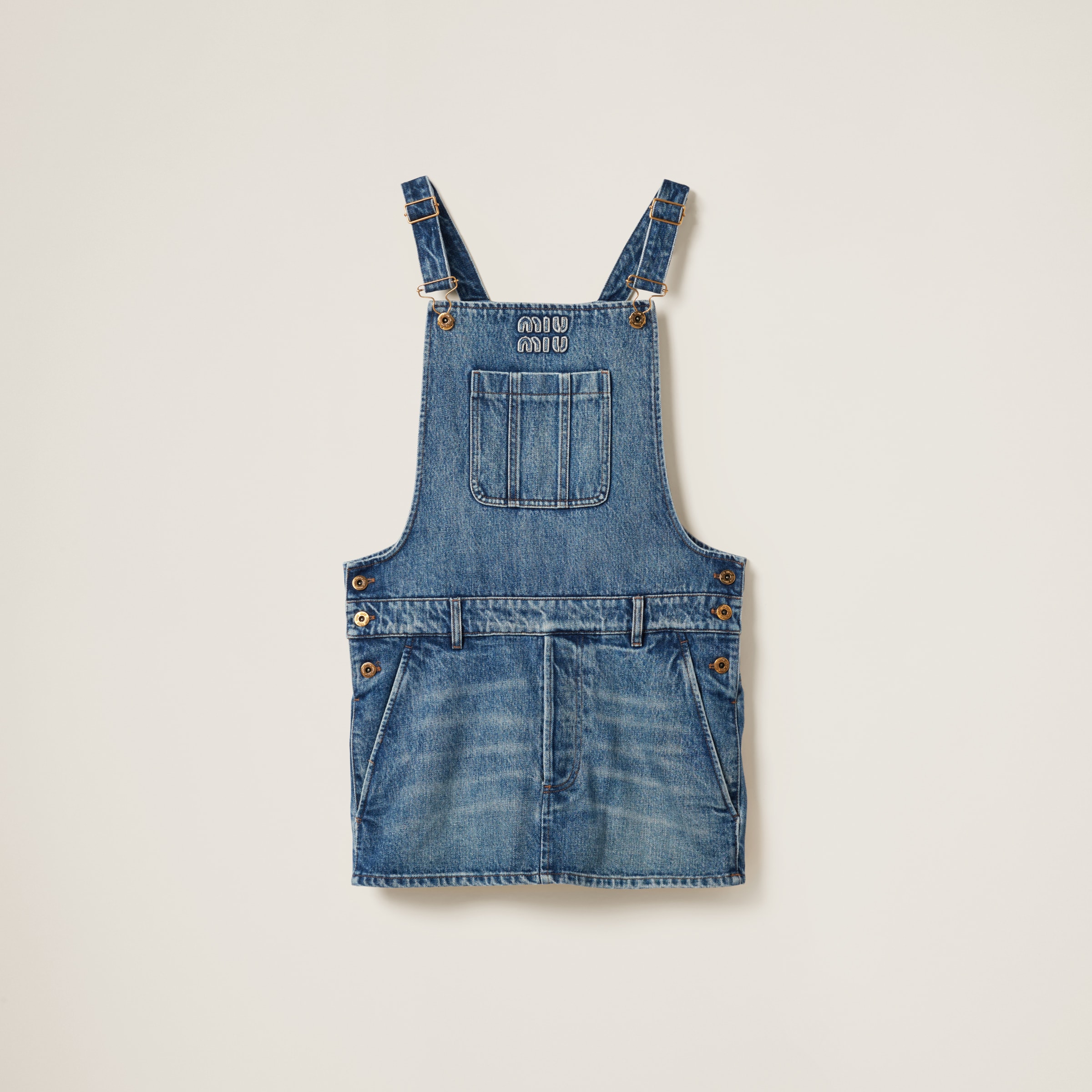 Jean store bib dress
