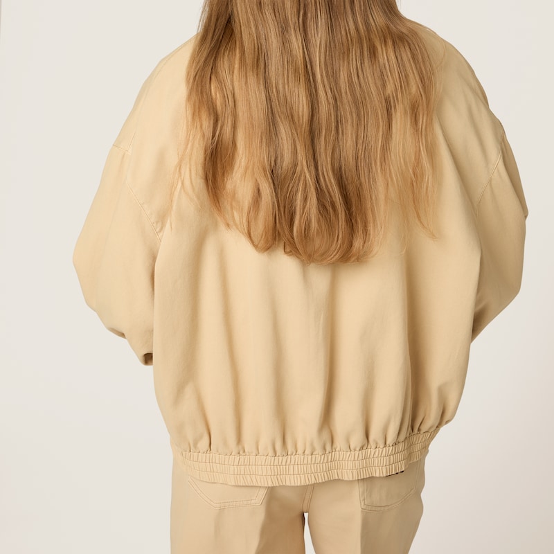 Light denim blouson jacket