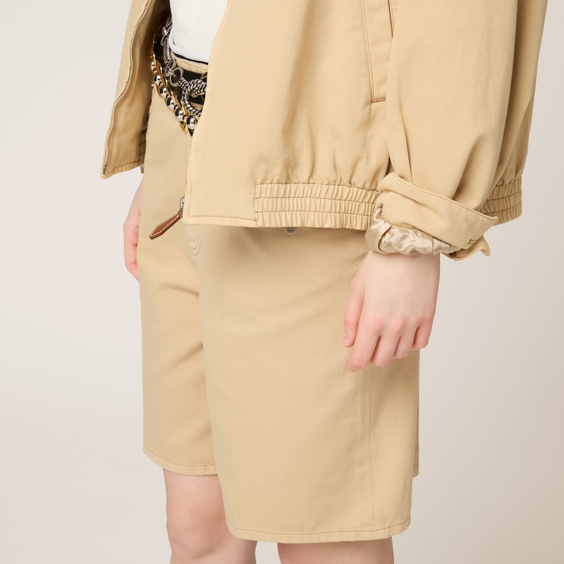 Light denim blouson jacket