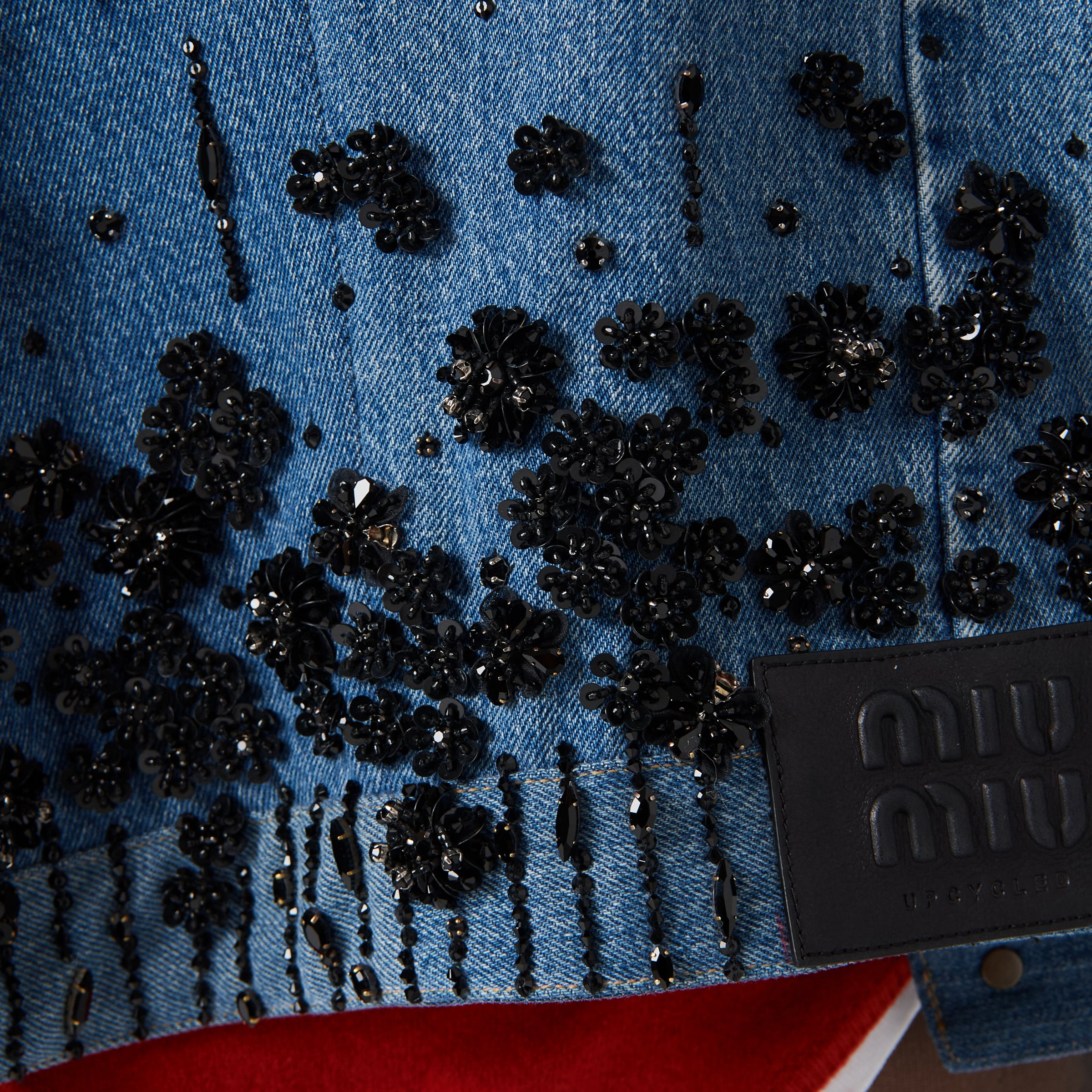 【日本入手困難】ミュウミュウ Denim trucker jacket ジャケット Miu Miu Denim Trucker Jacket | Blue | FARFETCH