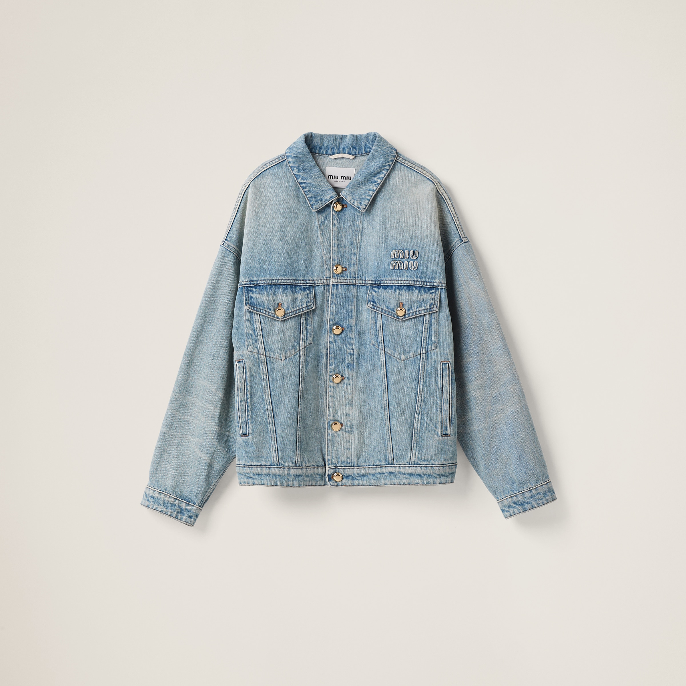 Miu miu jeans jacket store