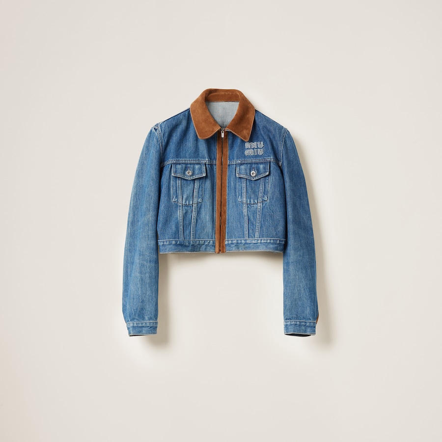 Miu miu jeans jacket store