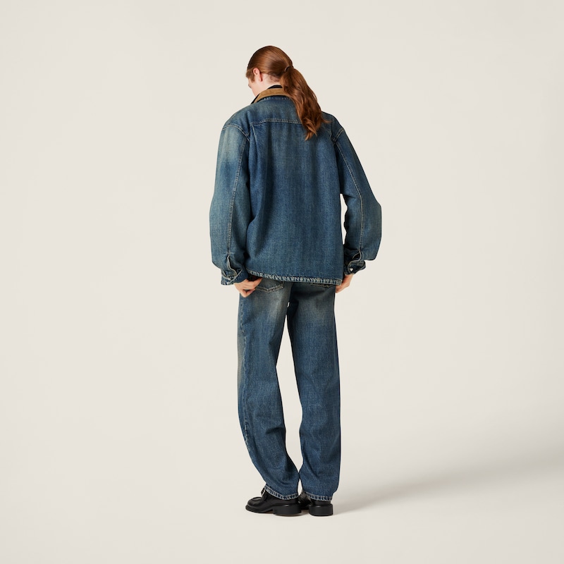 Piumino in denim
