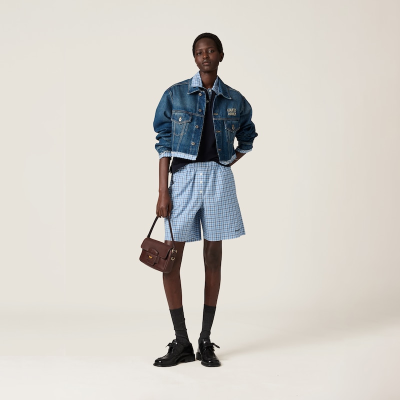 جاكيت بلوزون من الدنيم الباهت