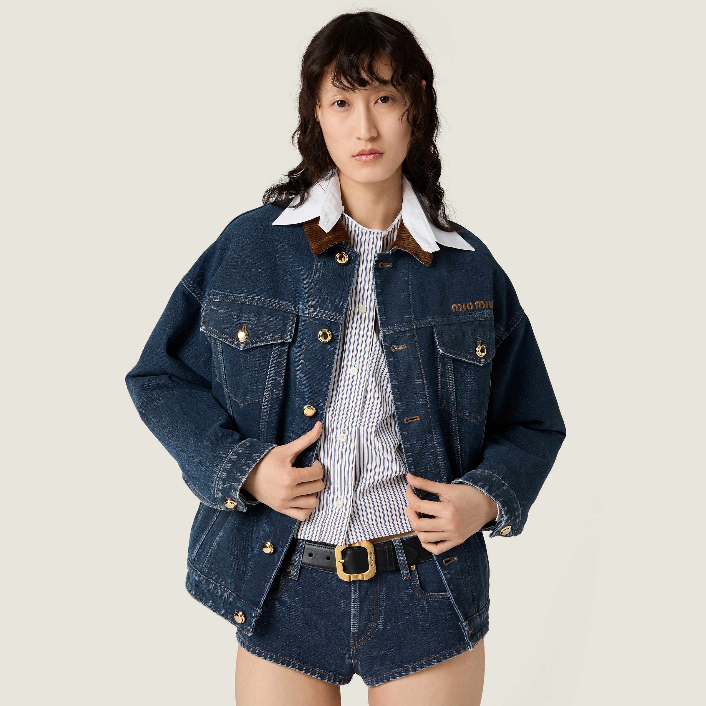 MiuMiu ベルベット ブルゾン 三越伊勢丹 | MIU MIU/ミュウミュウ通販 | モヘヤ ブルゾン