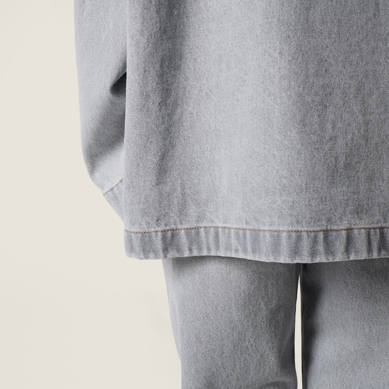 Denim blouson jacket