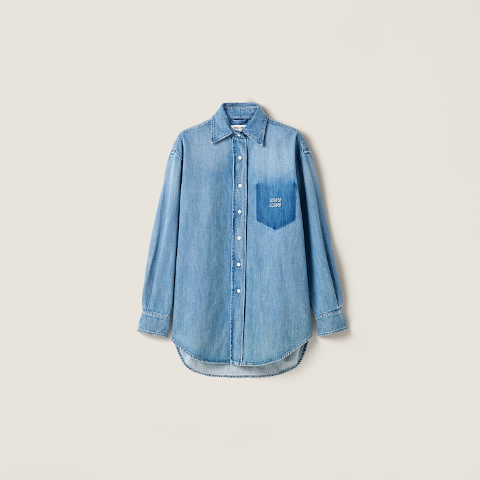 miumiu 丸襟シャツ Shirts And Tops For Women | Miu Miu