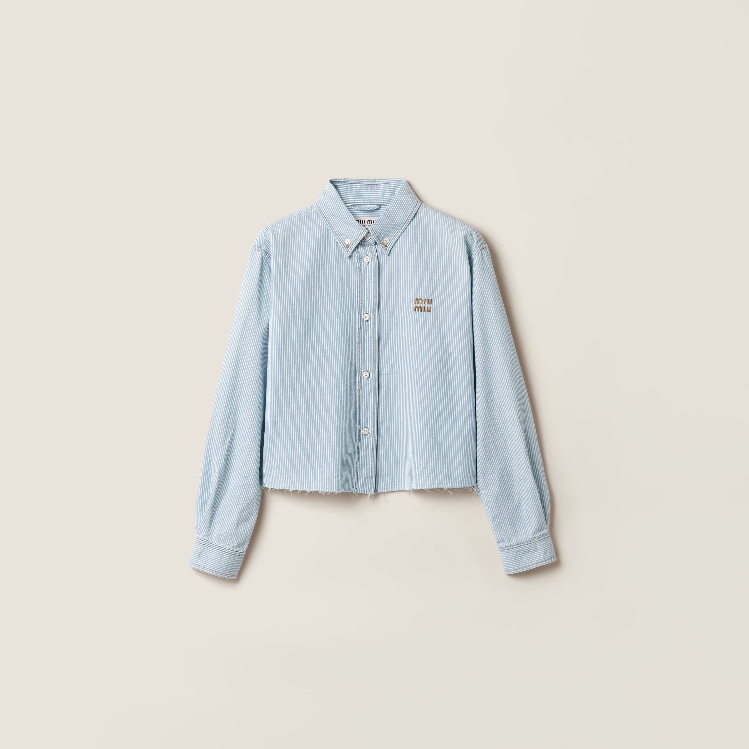 Miu Miu Striped Chambray Shirt