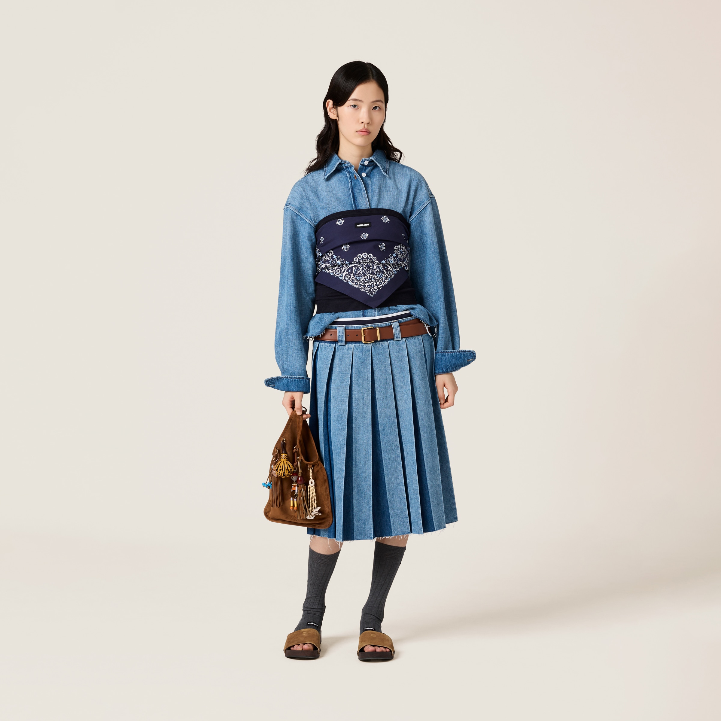 MIU MIU DENIM SHIRT 