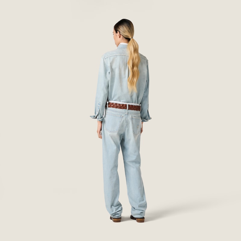 Washed denim shirt