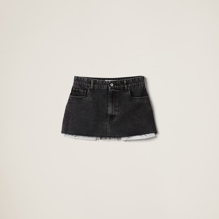 ミニスカート MiuMiu | Black denim miniskirt GWD278_115V_F0002_S_OOO cq5dam.web.hE7E3DA.700.700.jpg