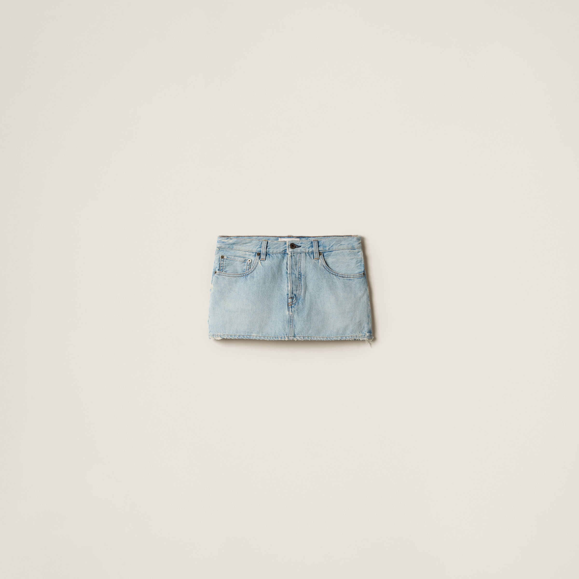 Miu Miu Denim Miniskirt