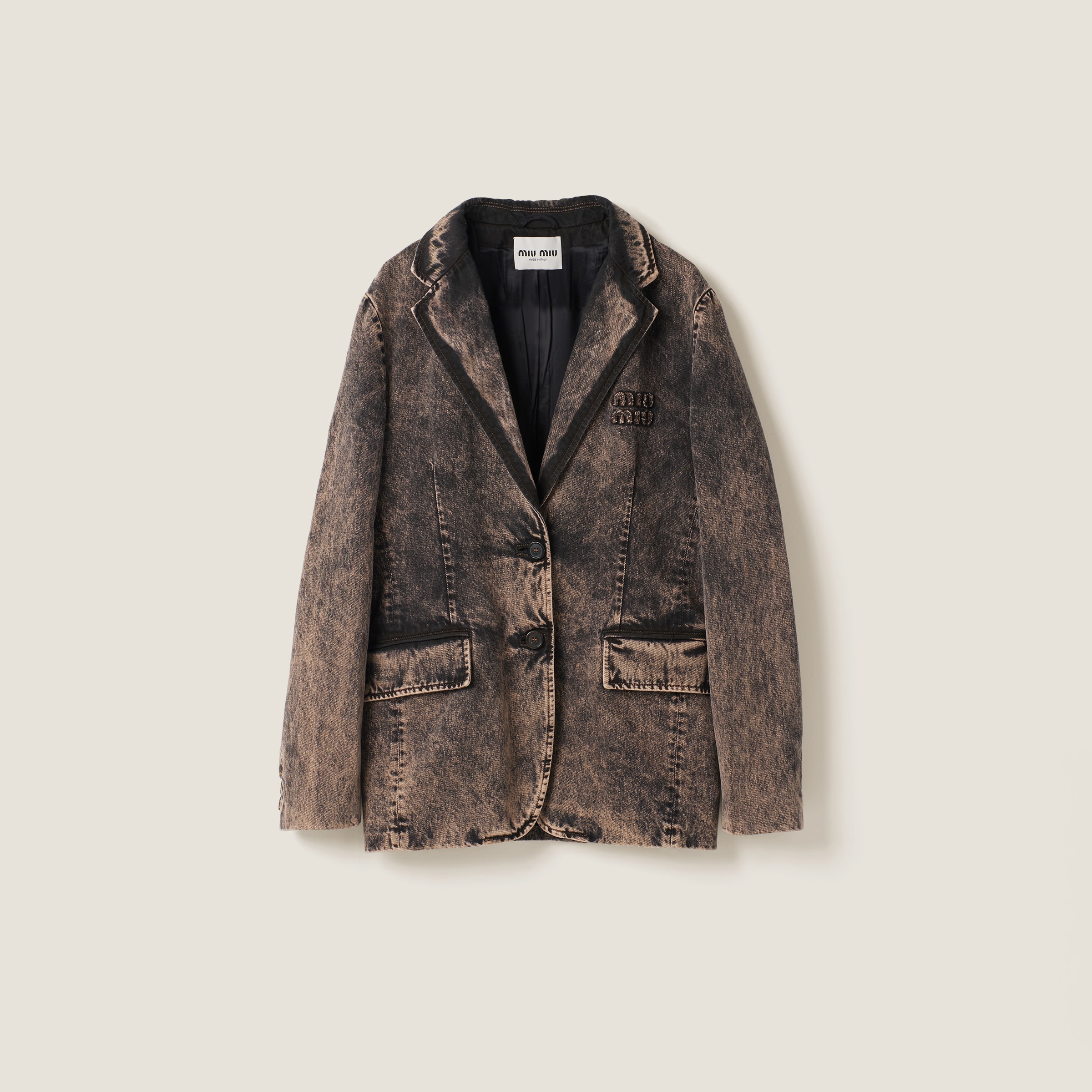 Miu miu outlet jeans jacket