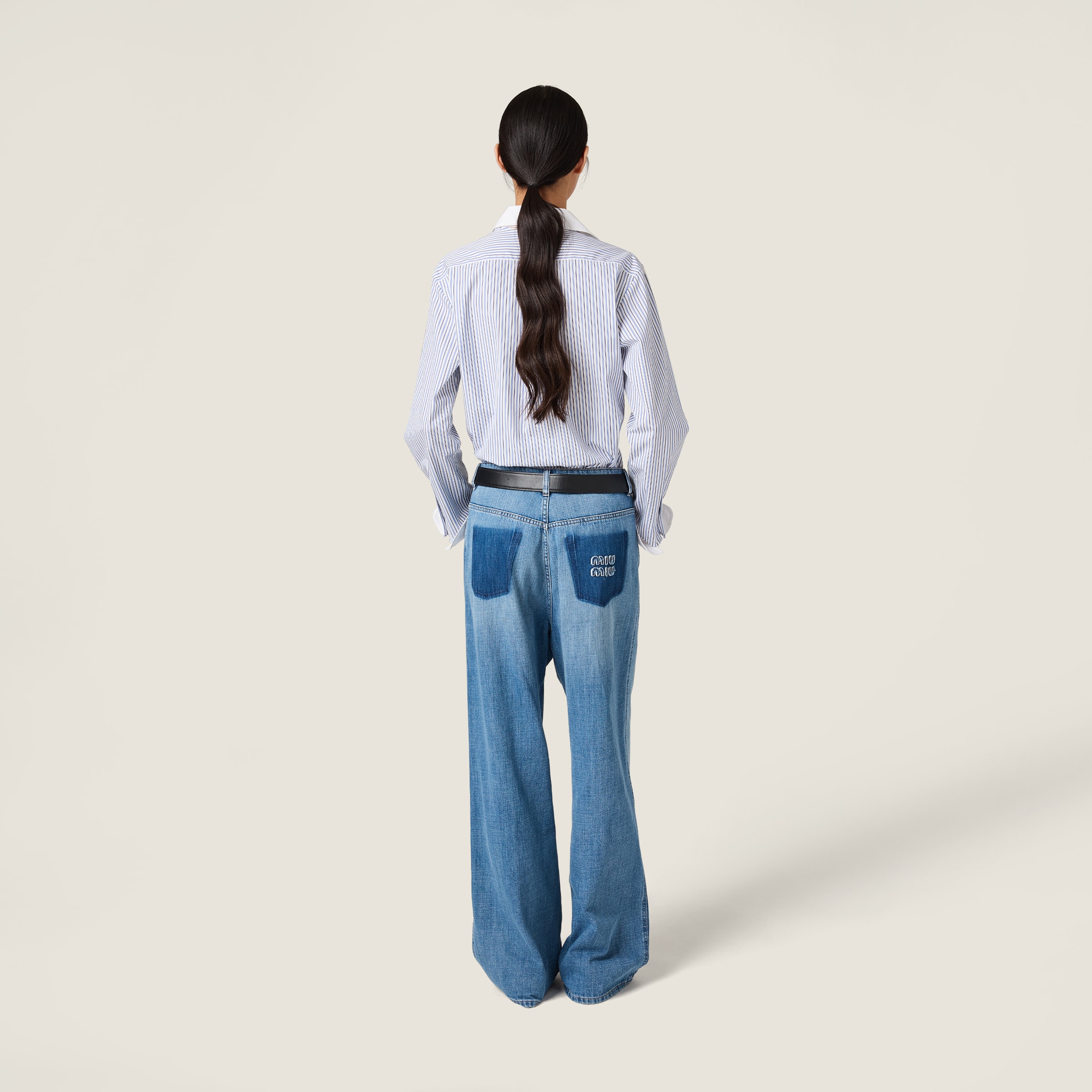 Light Blue Denim Jeans | Miu Miu - United States