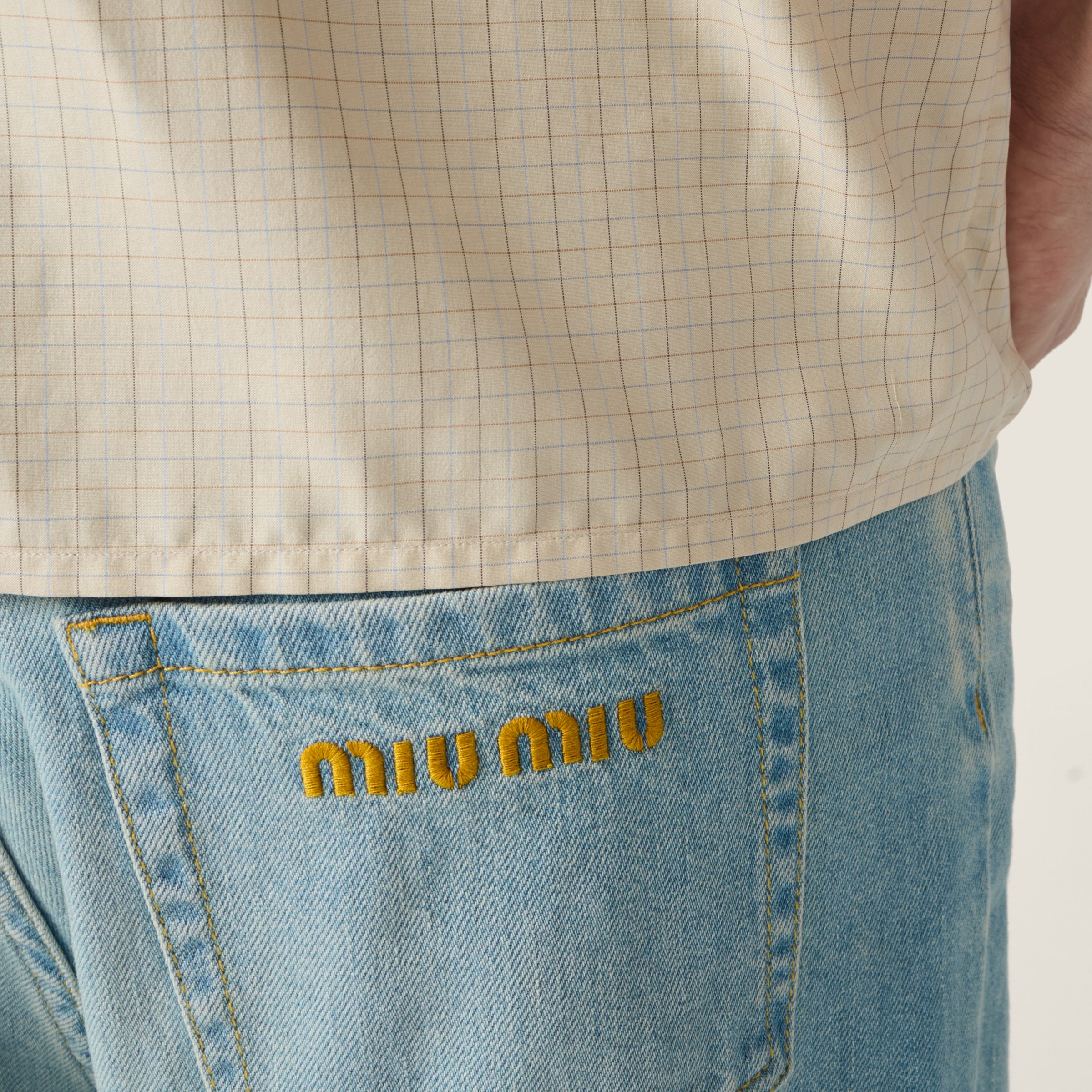 Sapphire Blue Denim Jeans | Miu Miu - Japan