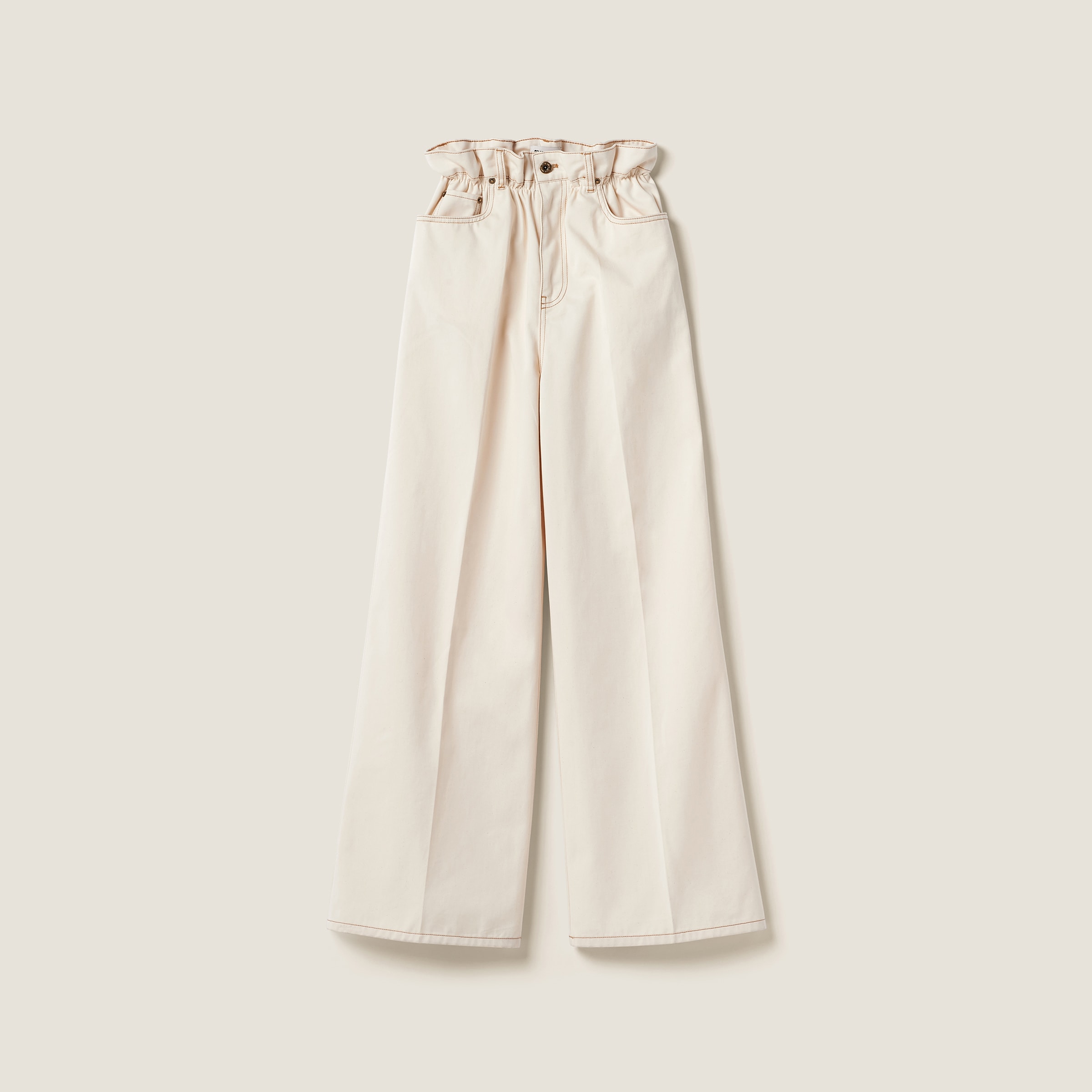 Miu Miu Denim Jeans In Natural