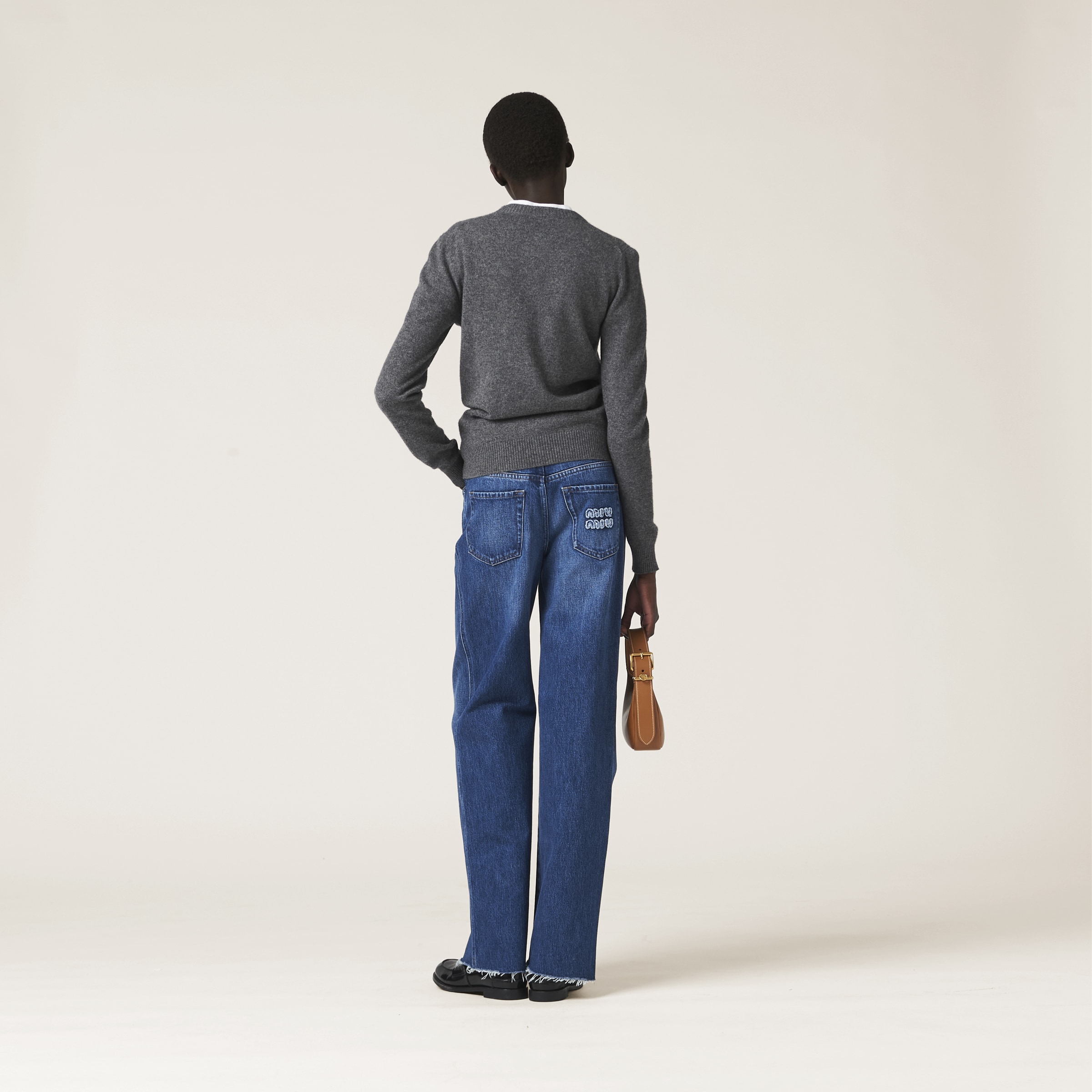 Navy Five-pocket Denim Jeans | Miu Miu - Taiwan