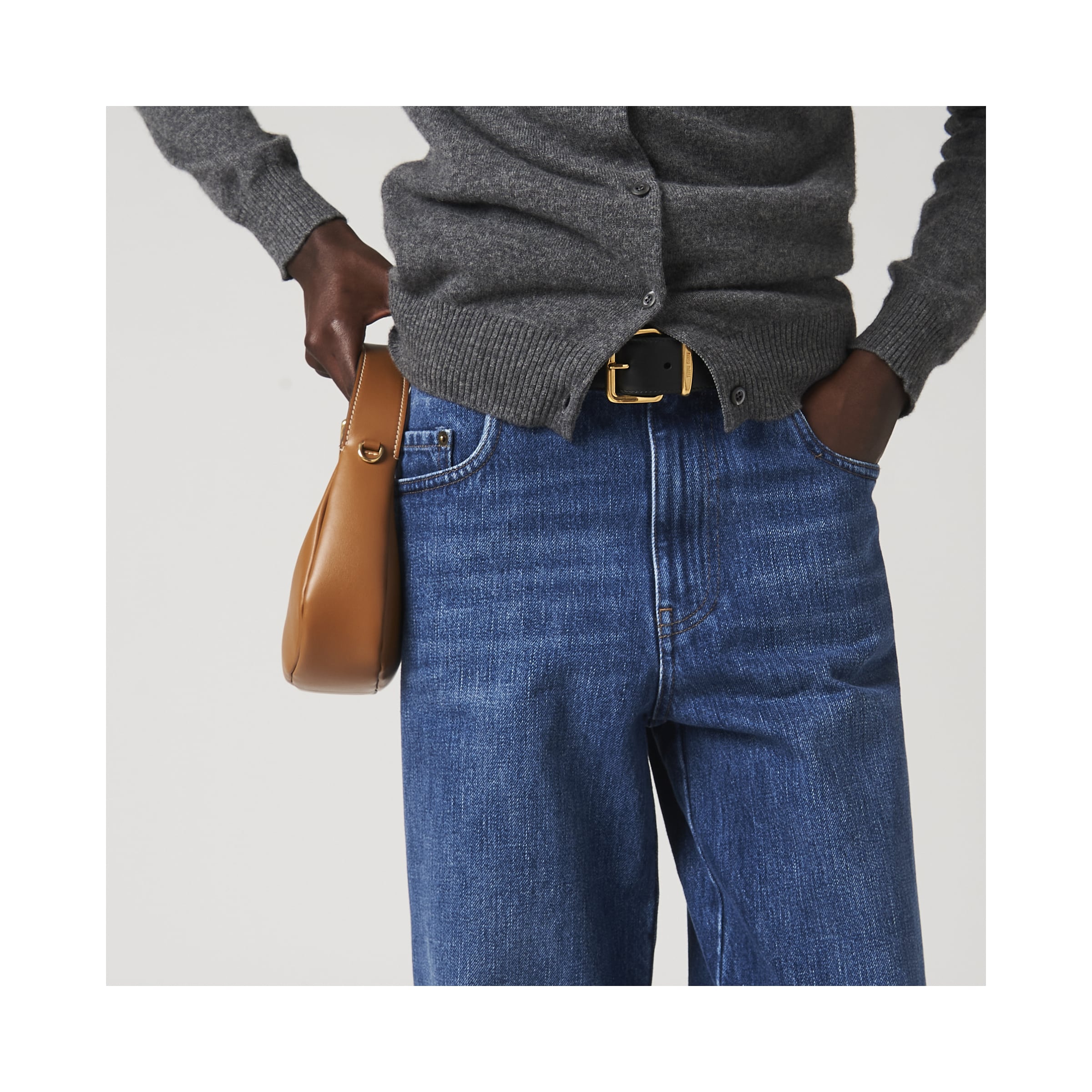 Jewelly Jean Stretch Femme Boyfriend Crash 5 Poches - Look Décontracté Avec Boutons Bijoux Et Boutonnière Visible
