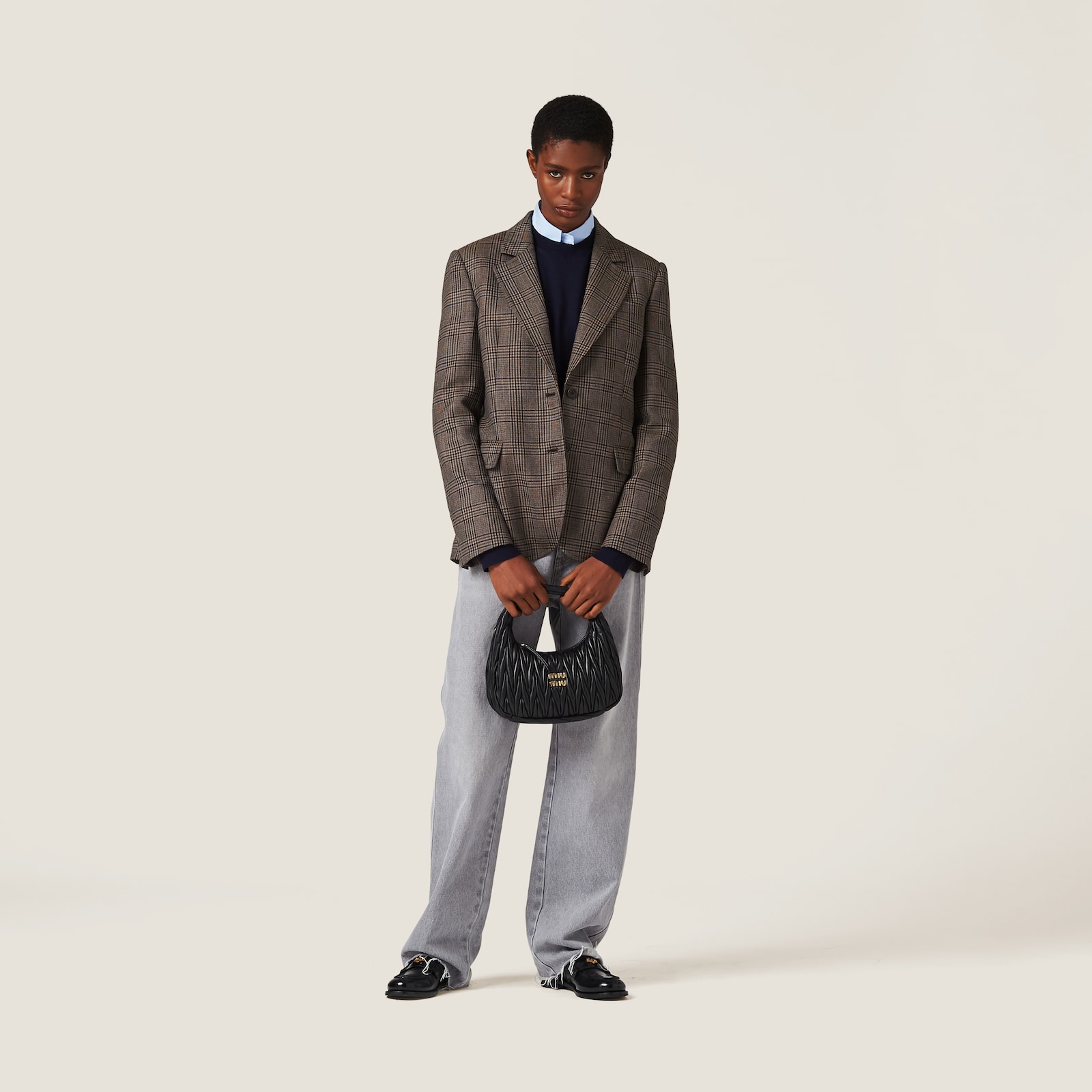MIUMIU STRAIGHT-LEG KHAKI PANTS STYLE 281