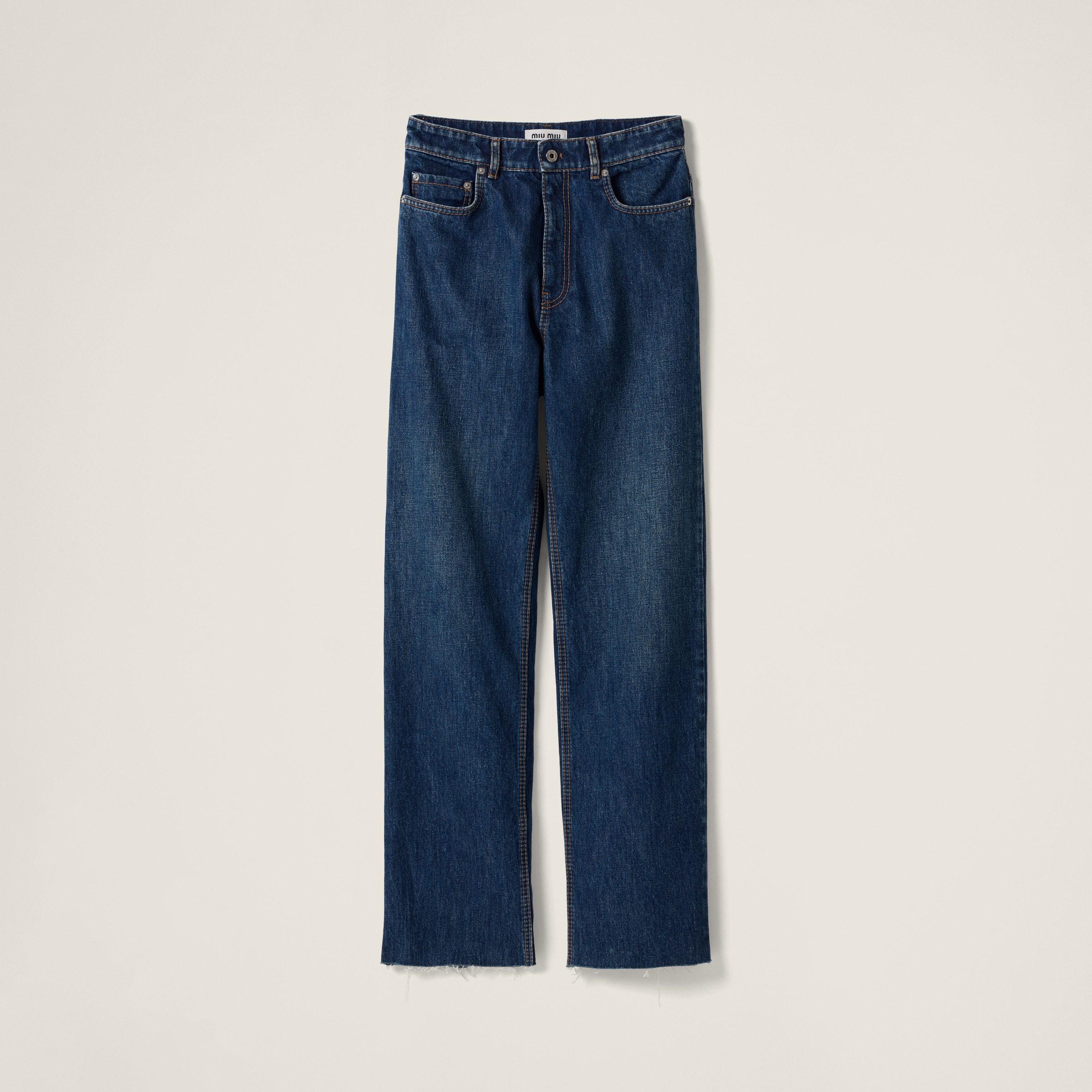 Navy Denim Jeans | Miu Miu Navy Denim Jeans | Miu Miu