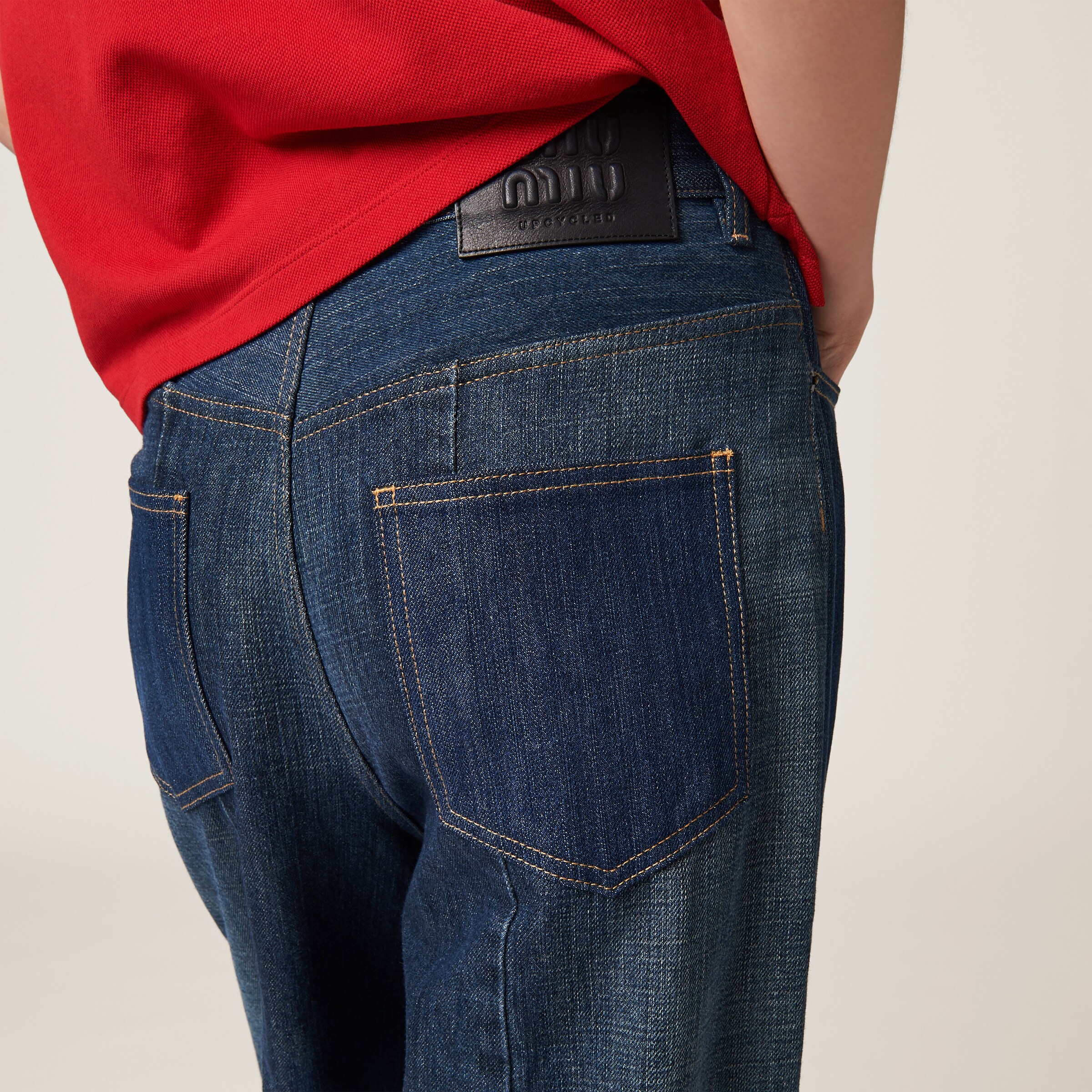 Five-pocket denim jeans - Collection Collections | Miu Miu