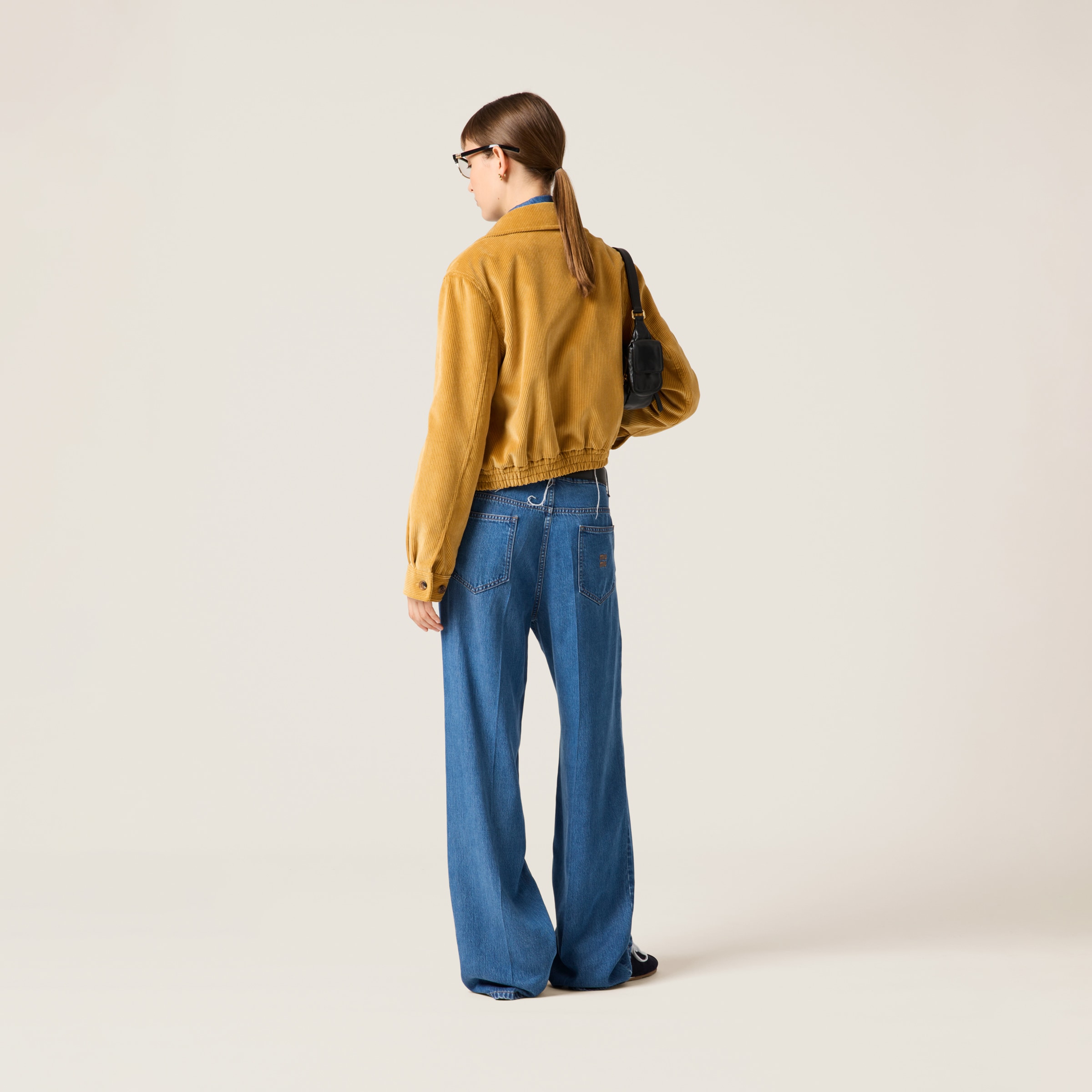 【さりげなく差をつける】MIUMIU 5ポケットデニムパンツ ネイビー 5ポケット デニム ジーンズ | Miu Miu