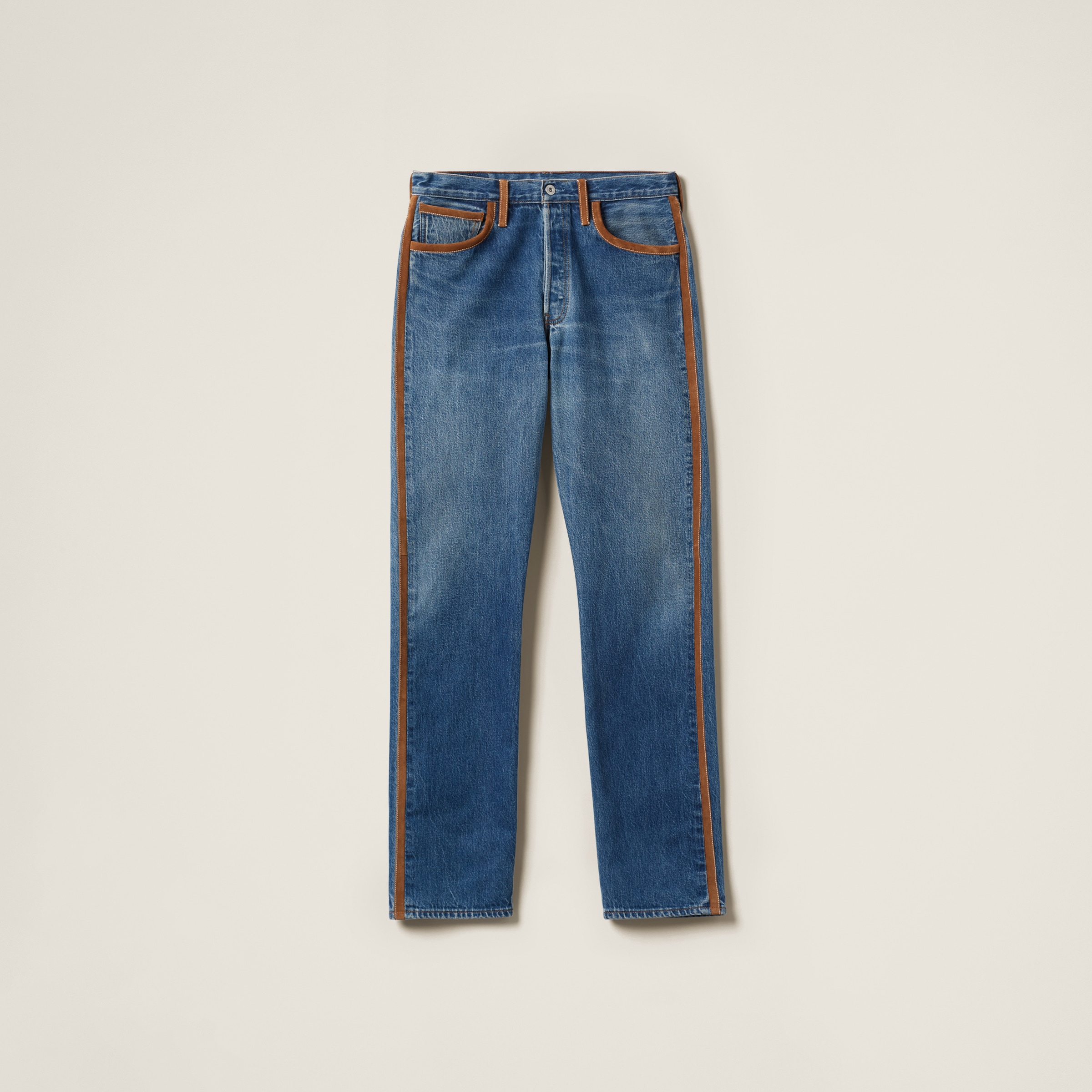 Miu Miu Denim Jeans In Navy